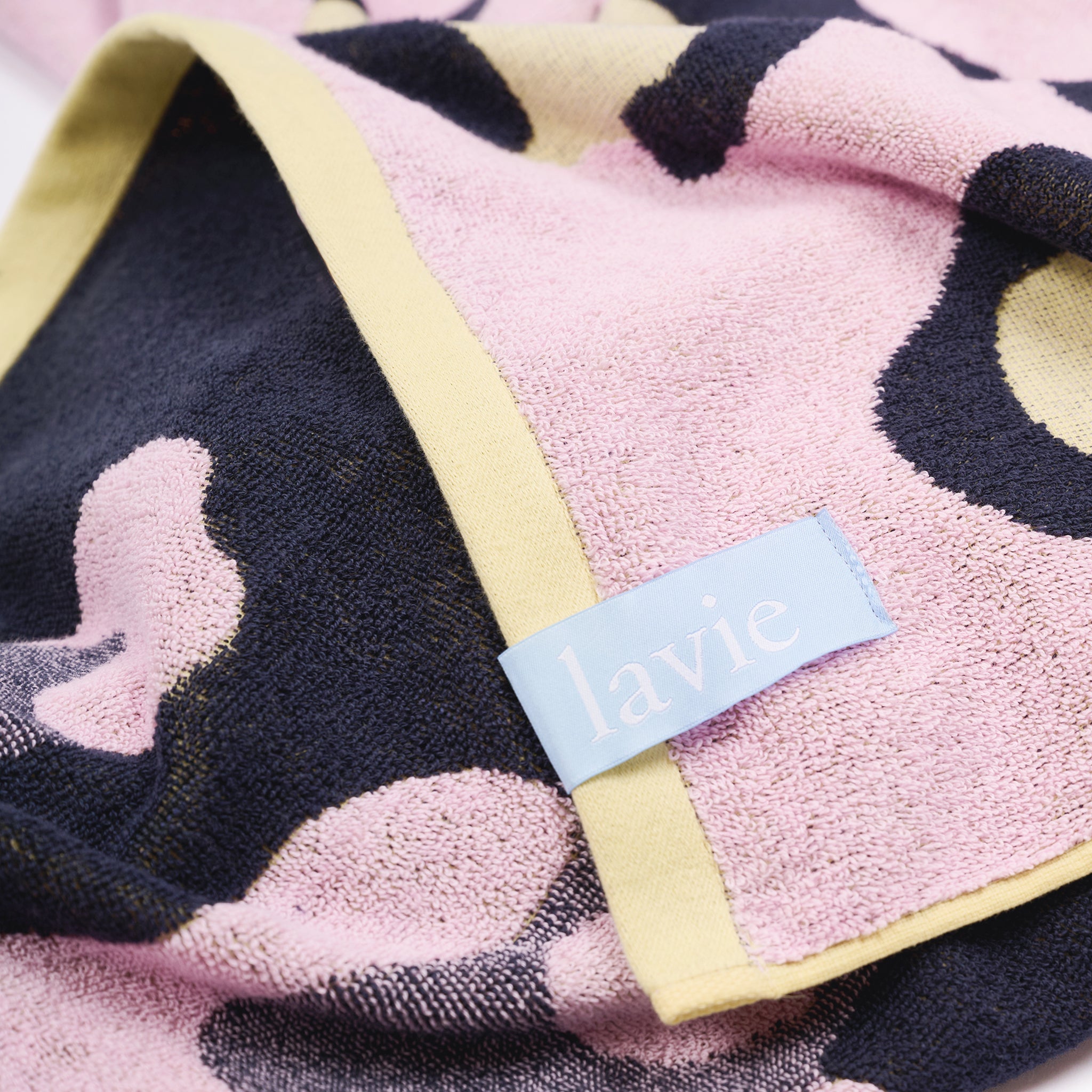 Linge de plage Emma lemonade/indigo/pink