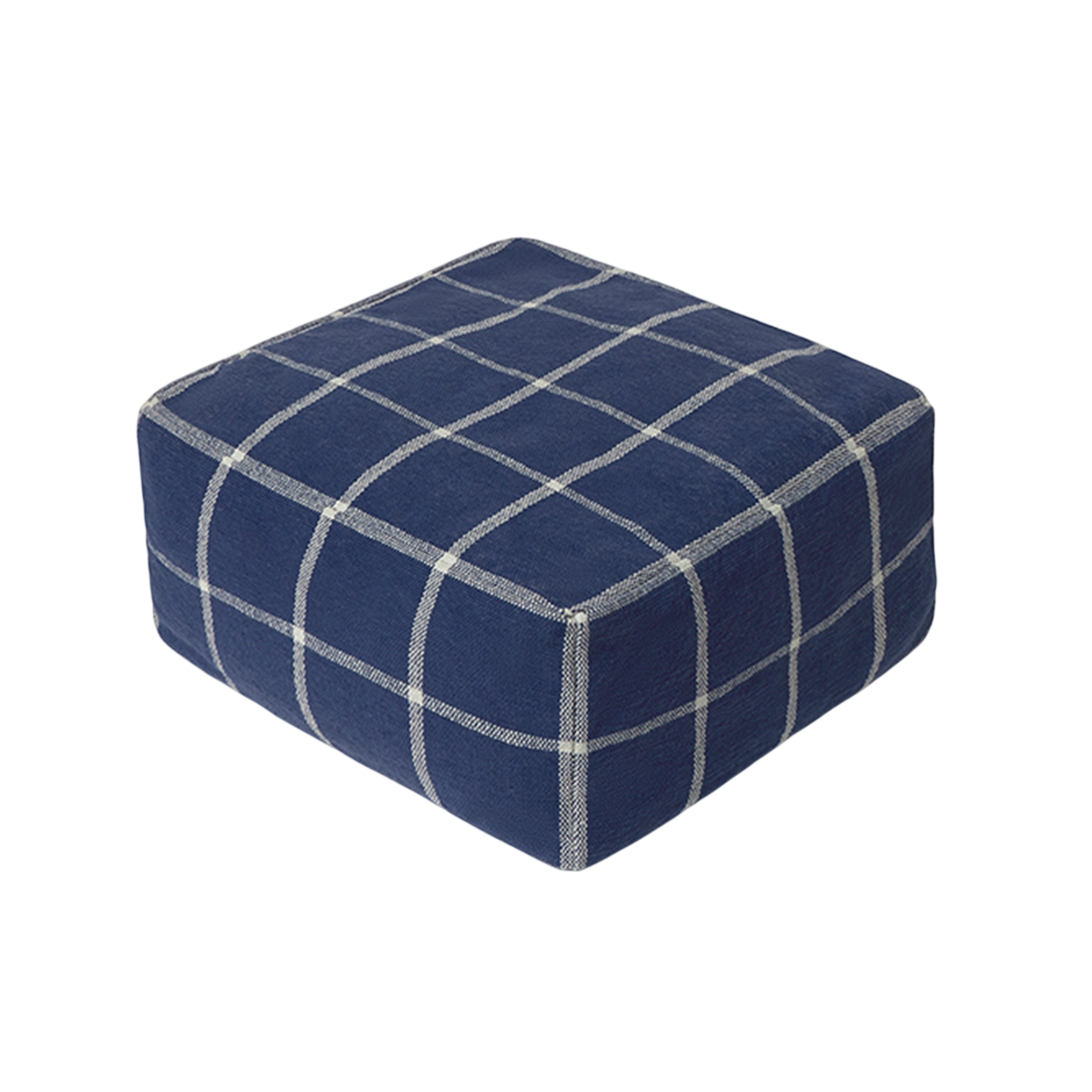 Pouf Geo Block Blue
