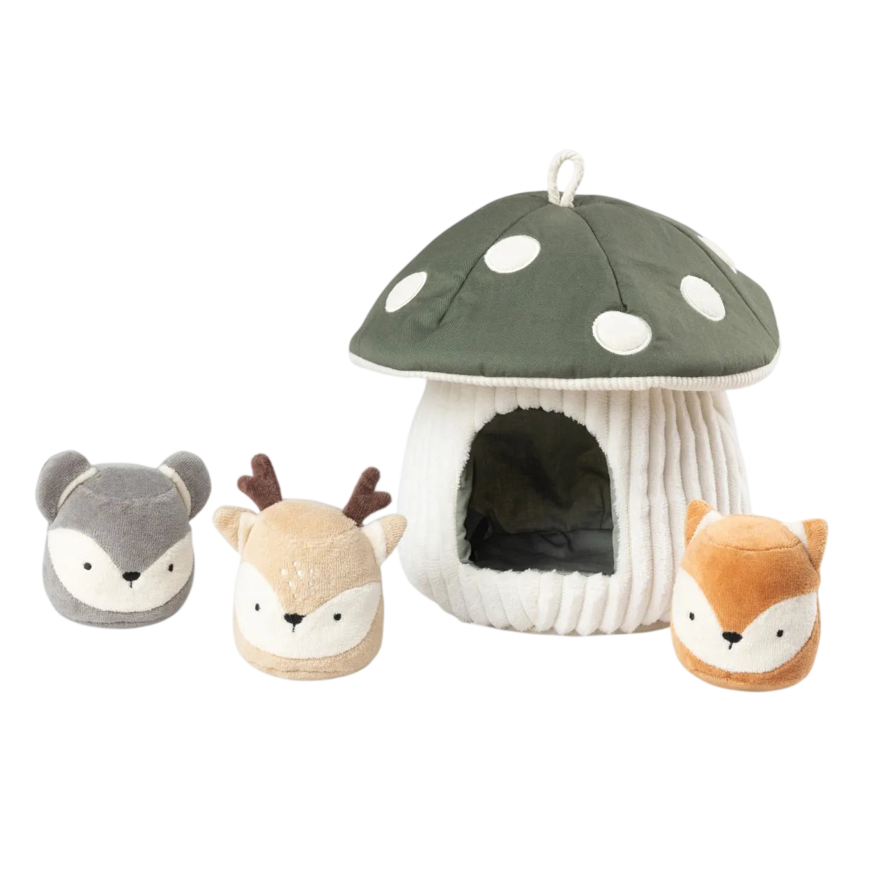 Activity toy, hide and seek, mushroom green