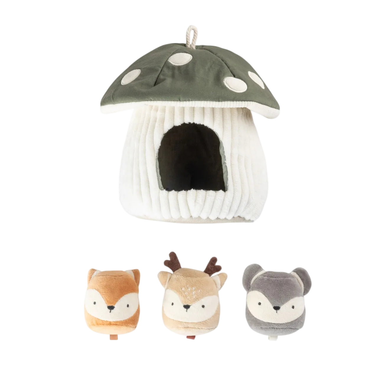 Activity toy, hide and seek, mushroom green