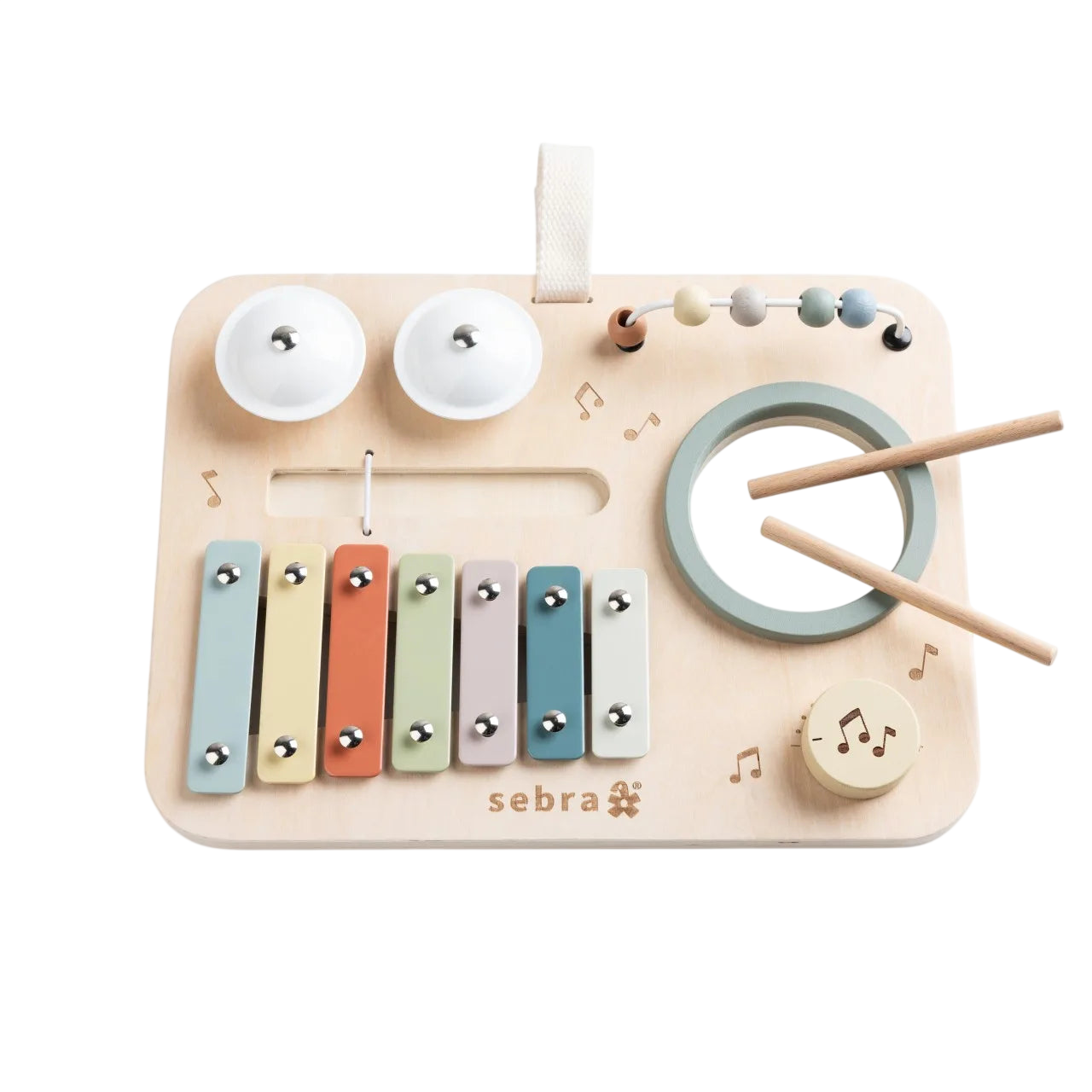 Activity board music, wood colorful