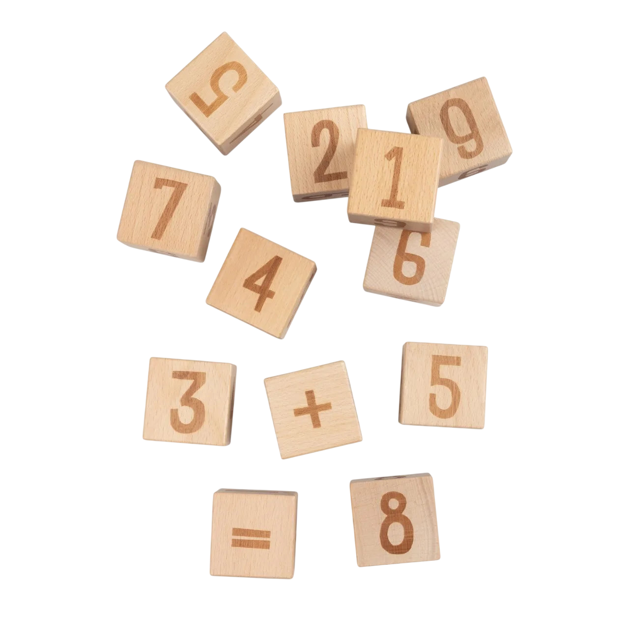 Wooden number blocks