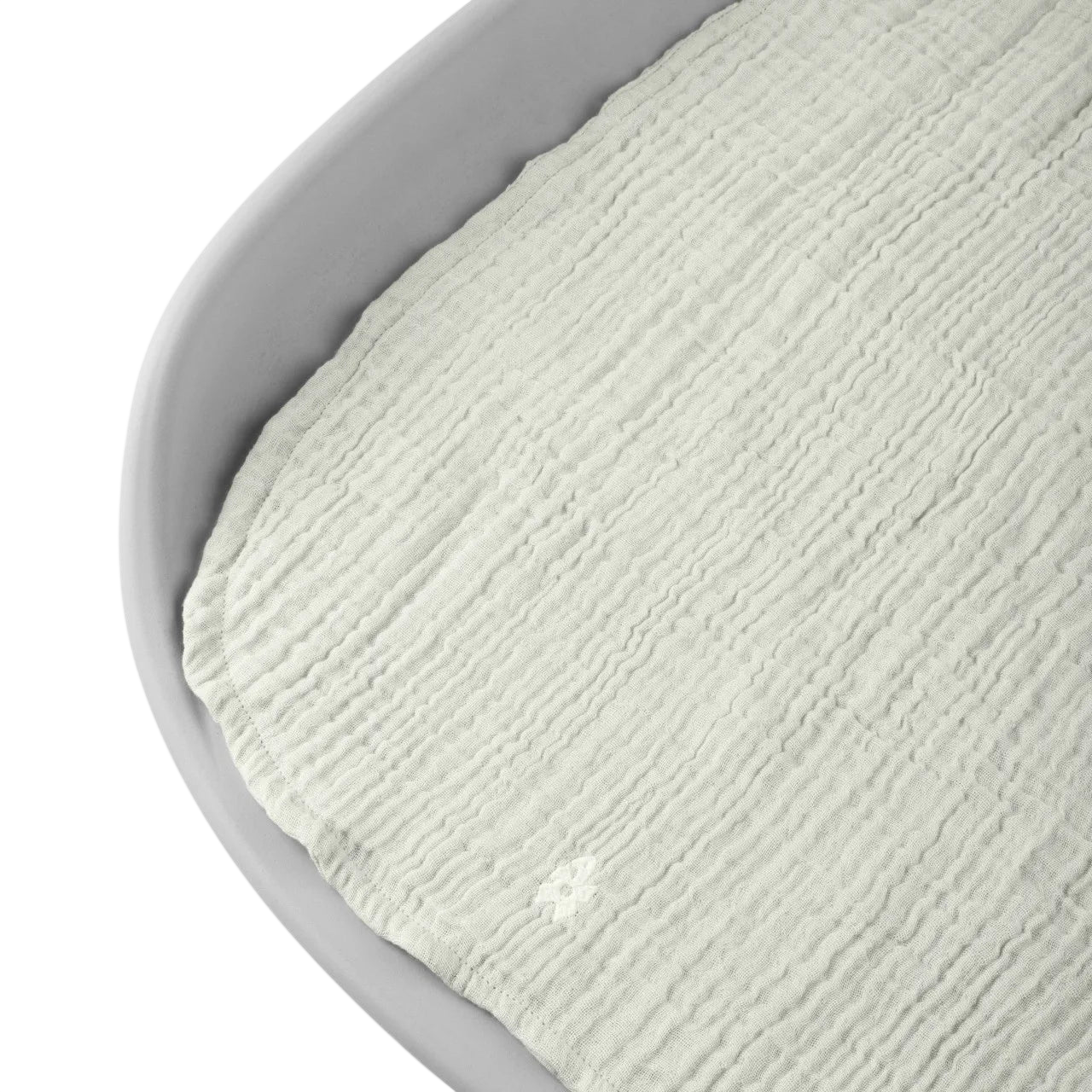 Changing mat 6-ply, Muslin plain, set of 2 Green