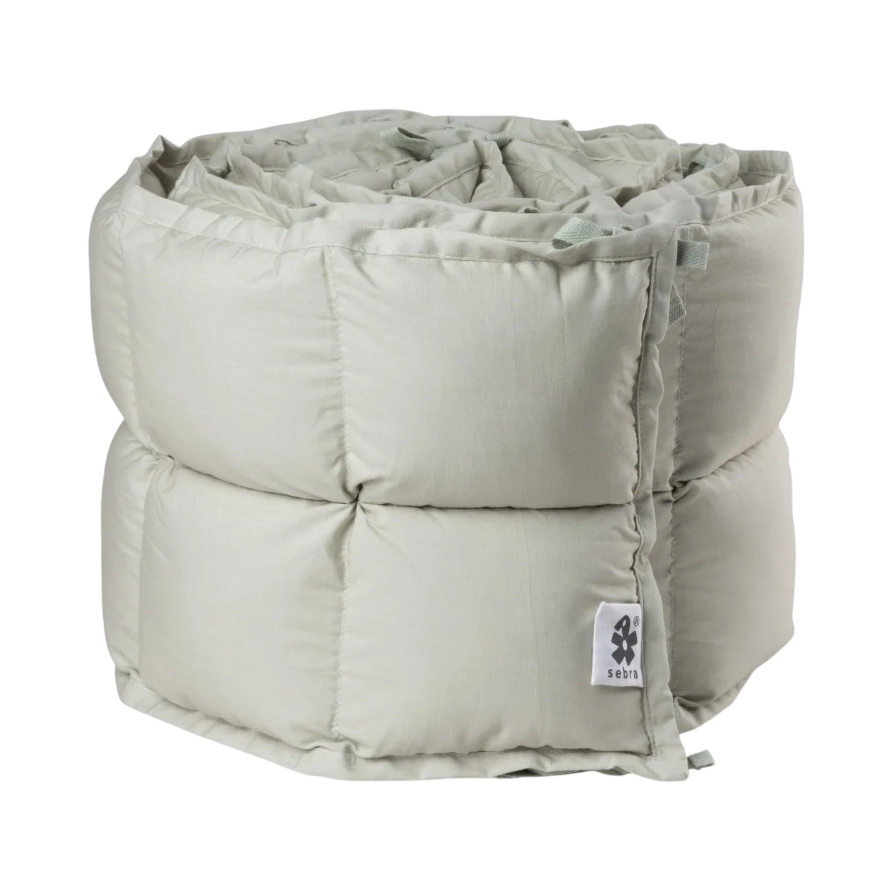 Bed bumper, kapok, uni Mist Green