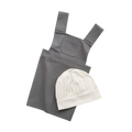 Children's apron & chef's hat Elephant Grey/Classic White