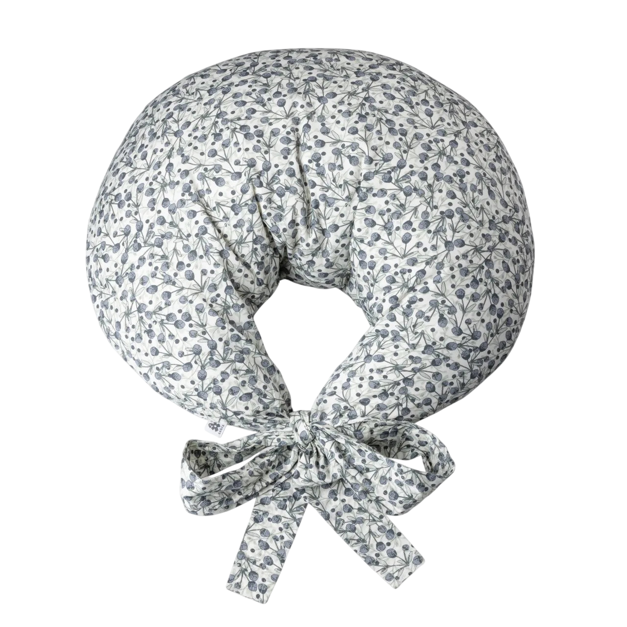Nursing pillow, organic cotton Blue Olive