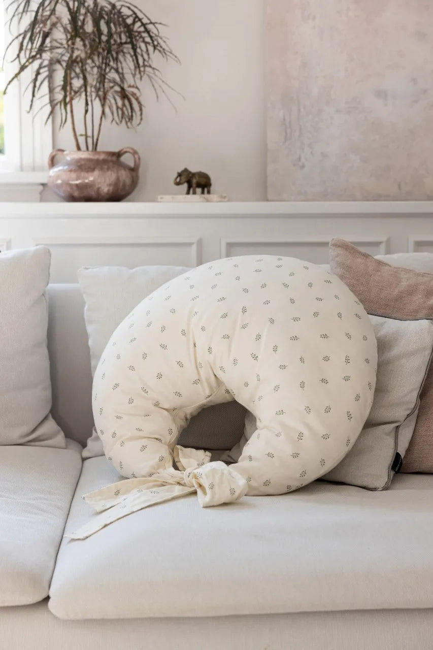 Nursing cushion, organic cotton Sophora Leaves
