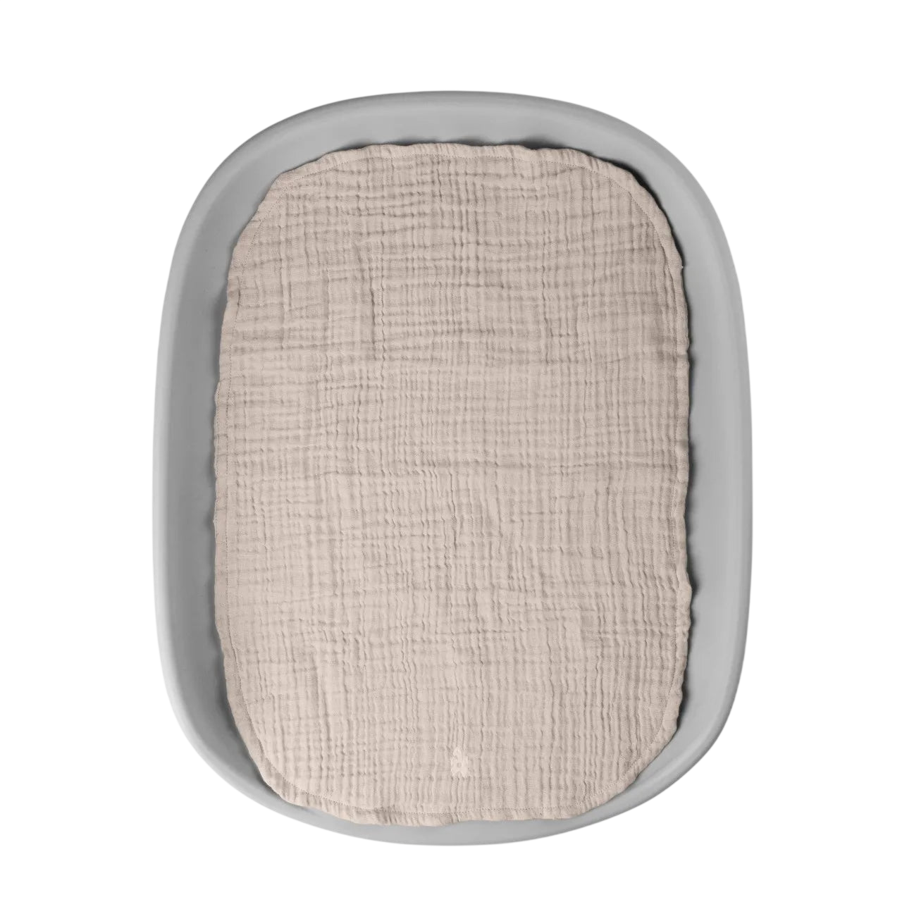 Changing mat 6-ply, Muslin uni, set of 2 Beige