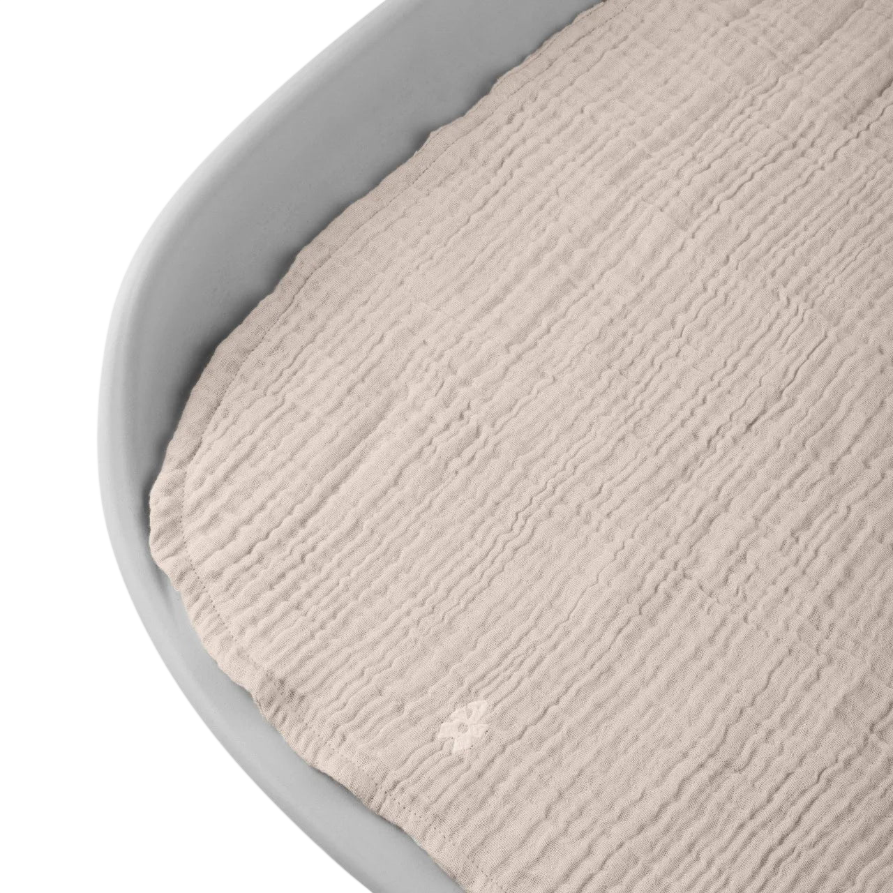 Changing mat 6-ply, Muslin uni, set of 2 Beige