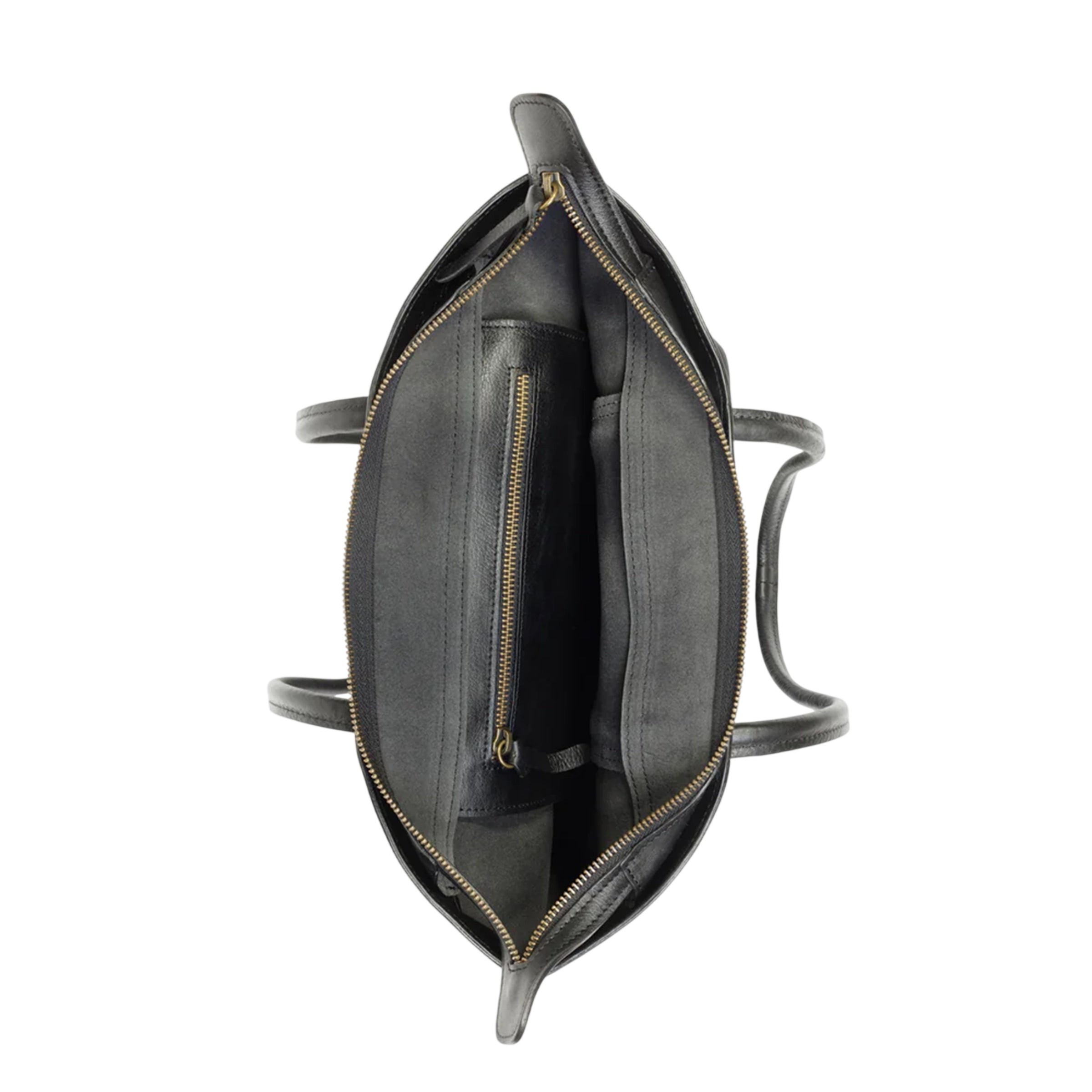 Sac fourre-tout à cordon zippé noir CT02