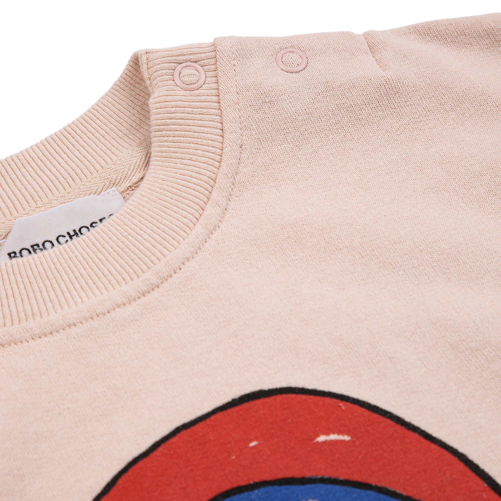Baby Sweatshirt Rainbow Light Pink