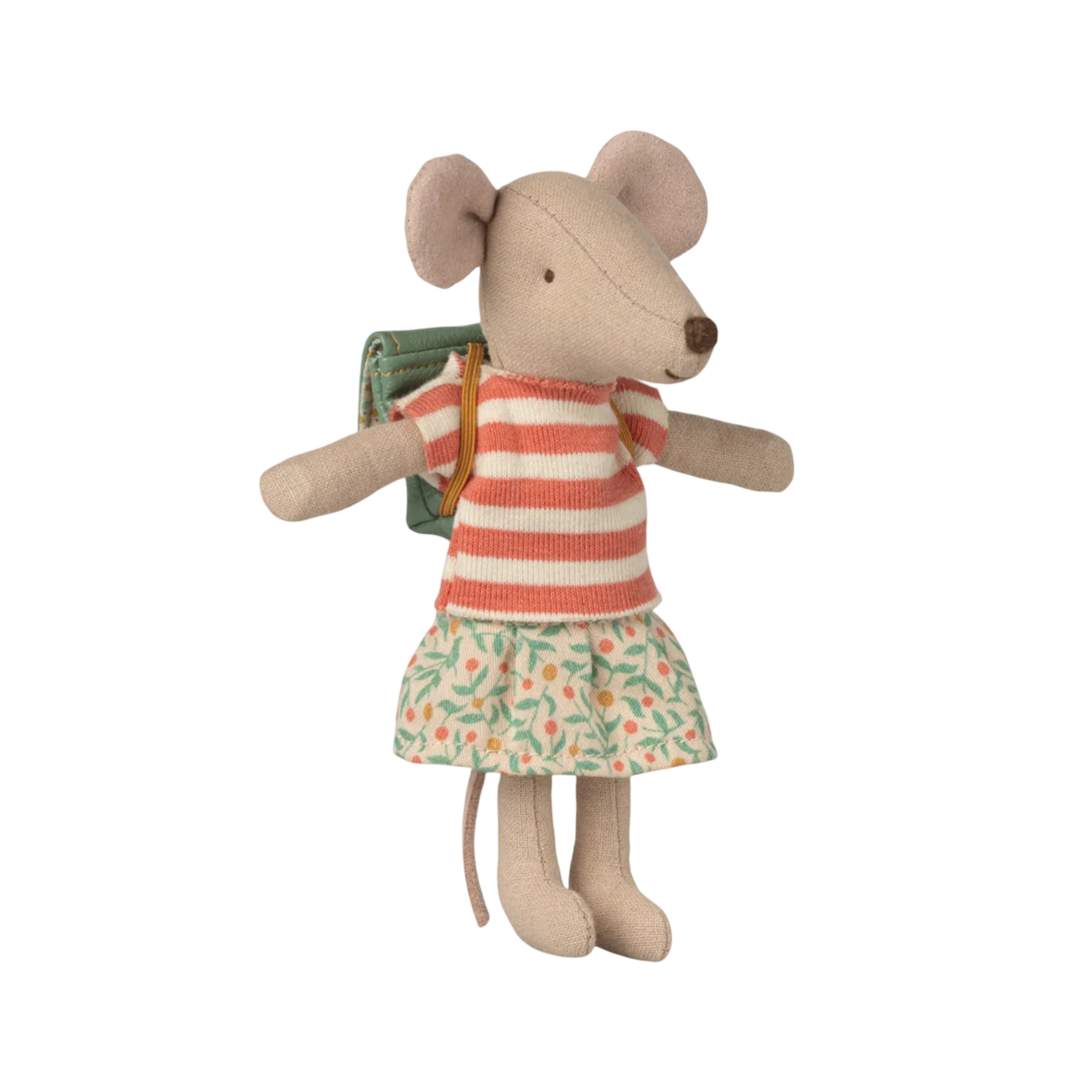 Maileg clothes and bag big sister mouse green