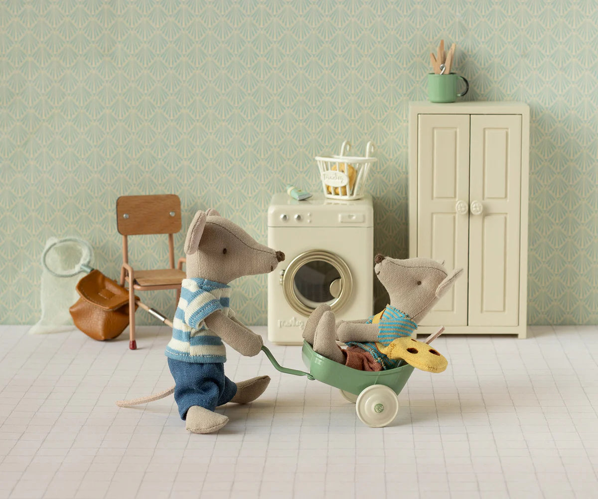 Maileg mouse with bag little brother