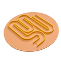Wooby Flow Marble Plate Path