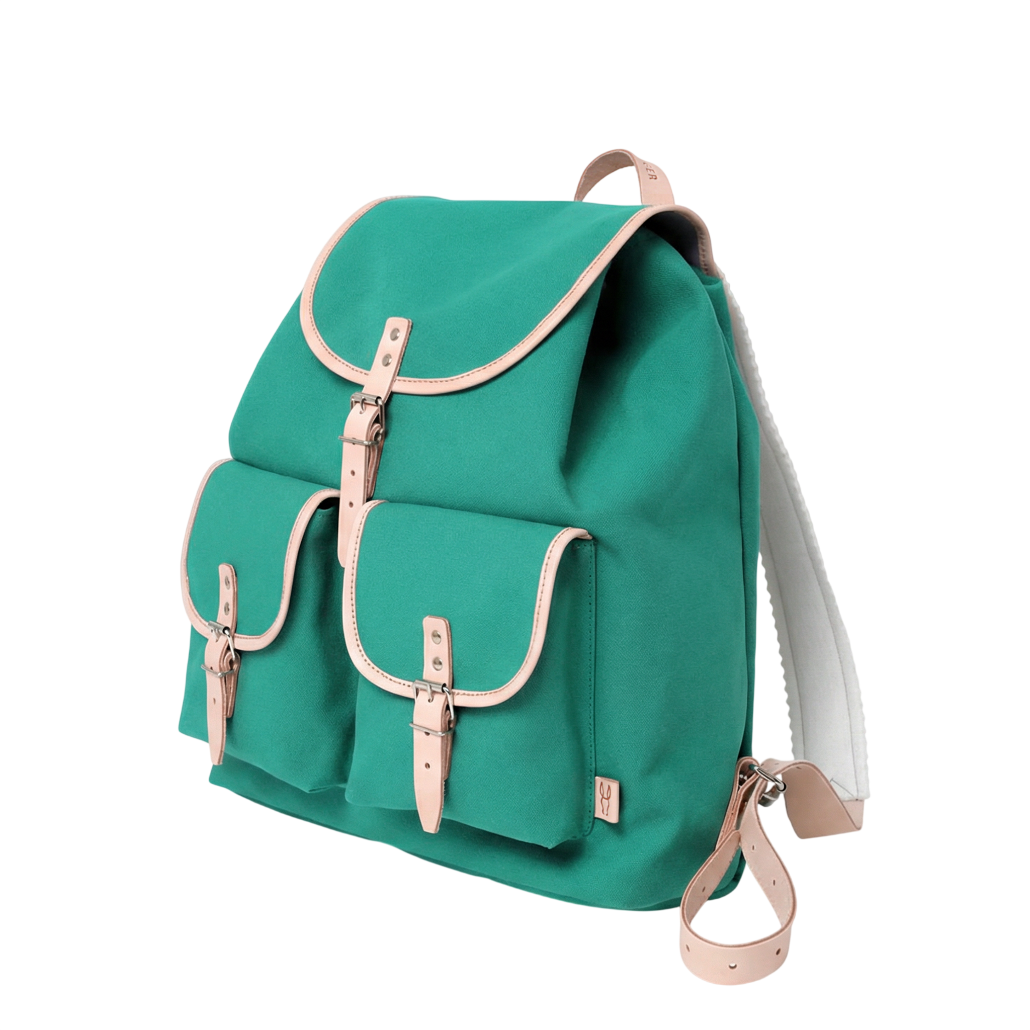 Rucksack Georg Smaragd Leder Natur