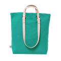 Shopper Sam emerald / natural leather