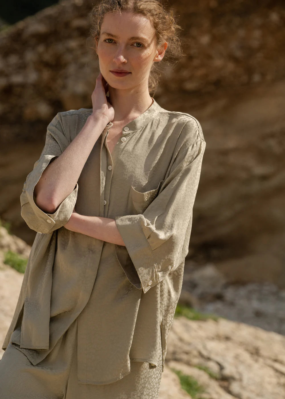 Adult Serene Shirt Jade Leopard Jade