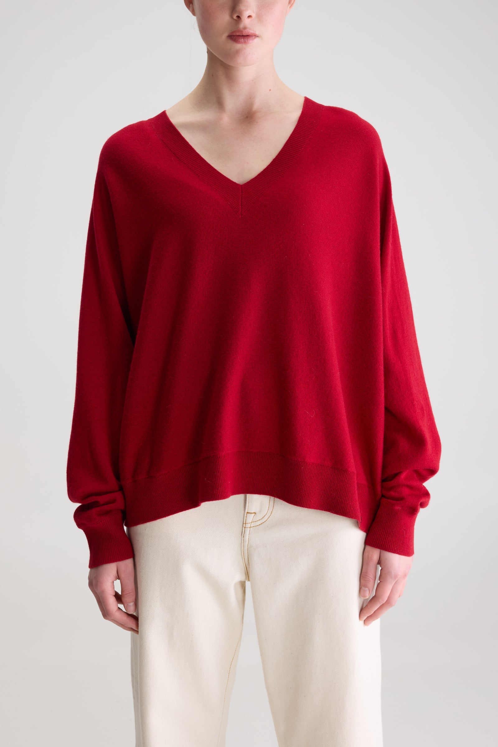 Adult Wollpullover Kaschmir Sonev Cranberry