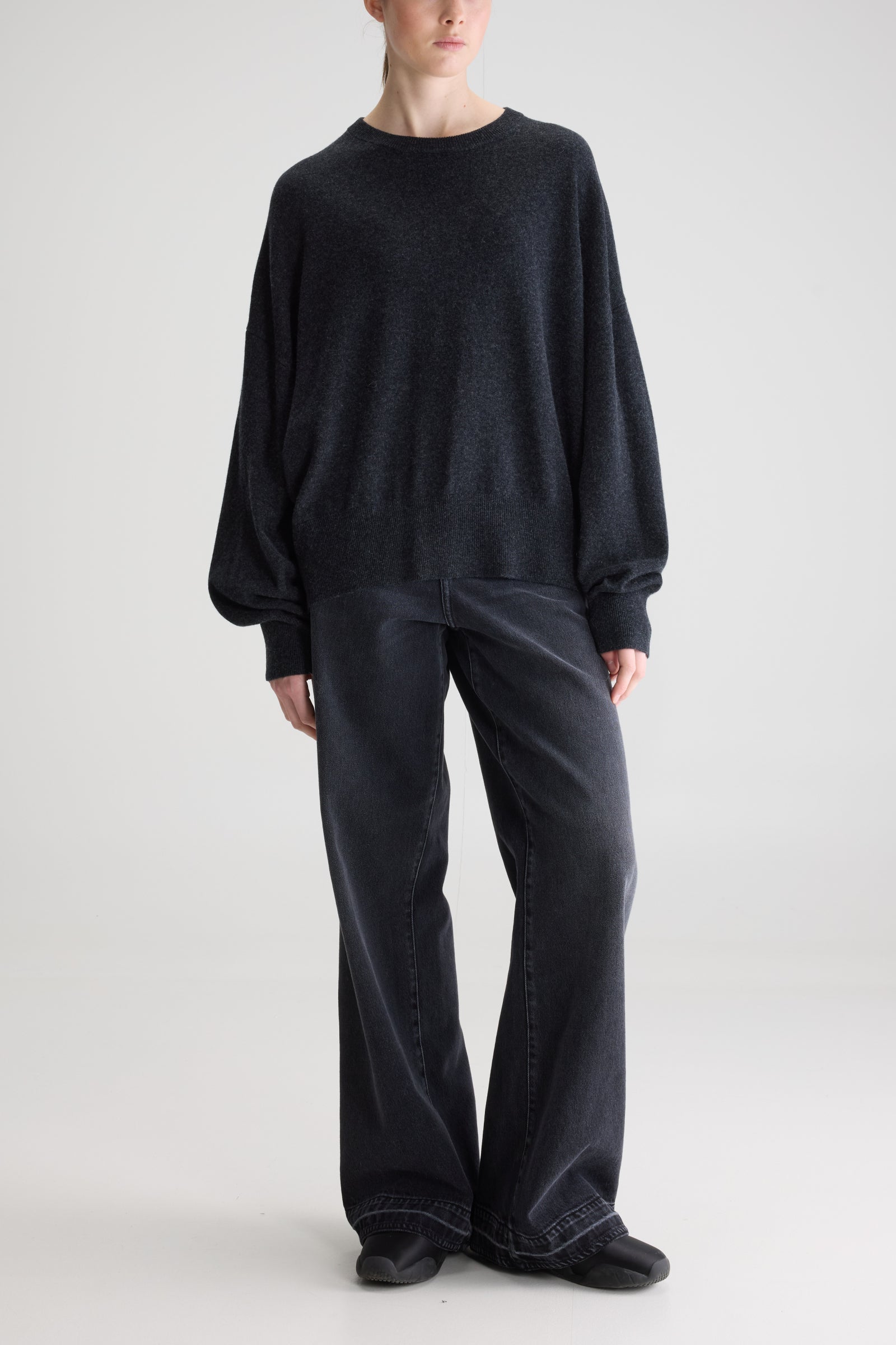 Adult Wollpullover Sonon Kaschmir Anthracite