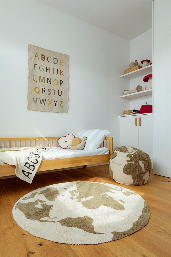 Carpet World Map rugycled