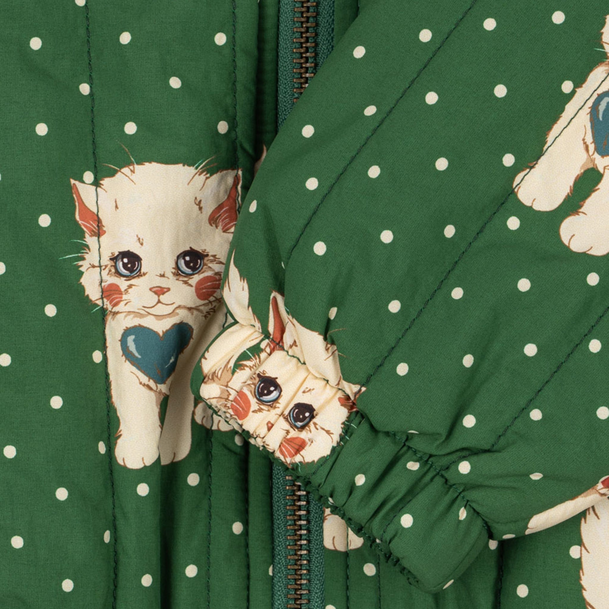 Bomberjacke Juno Dot Miao Verde