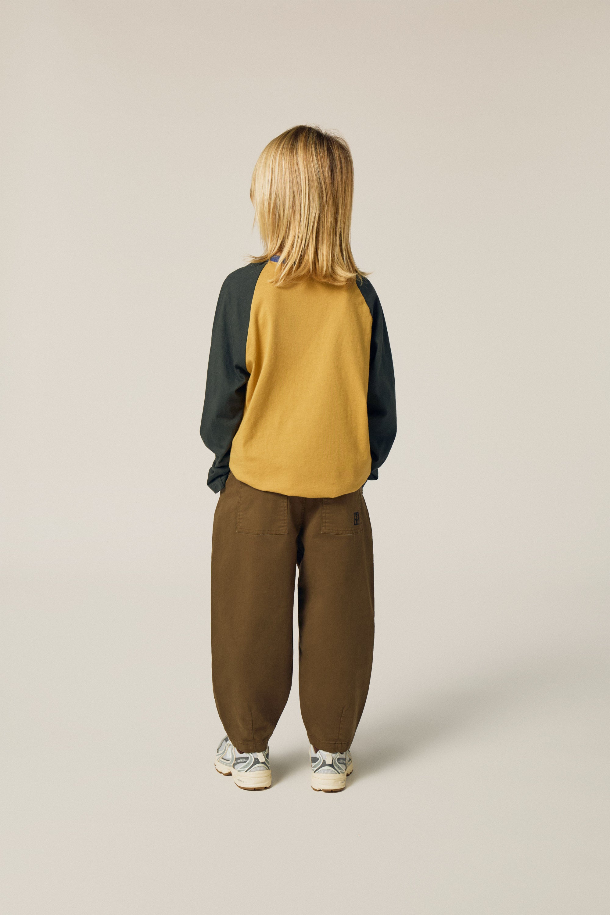 Bear Color Block Long-Sleeve T-Shirt