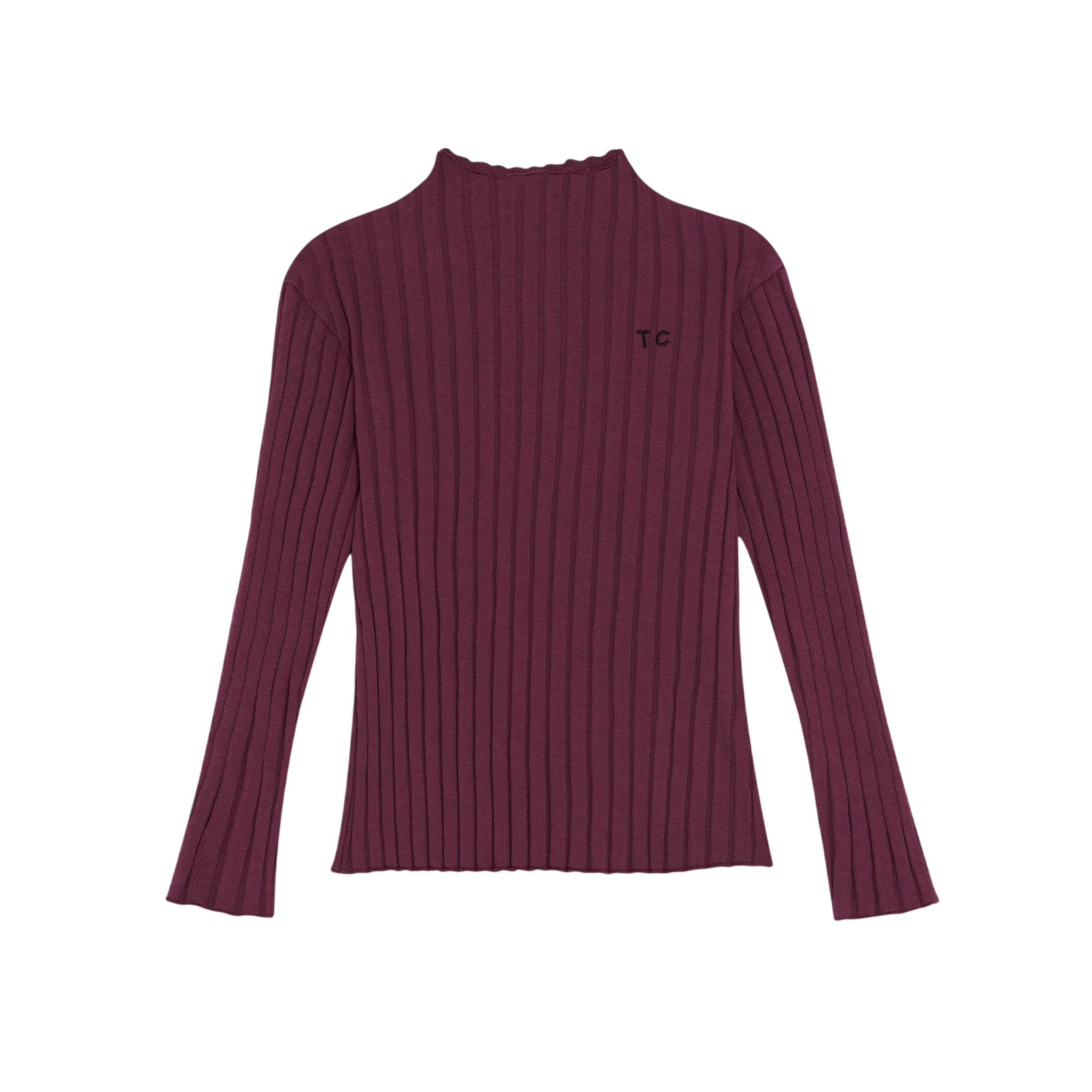 Long-Sleeve Shirt, Burgundy