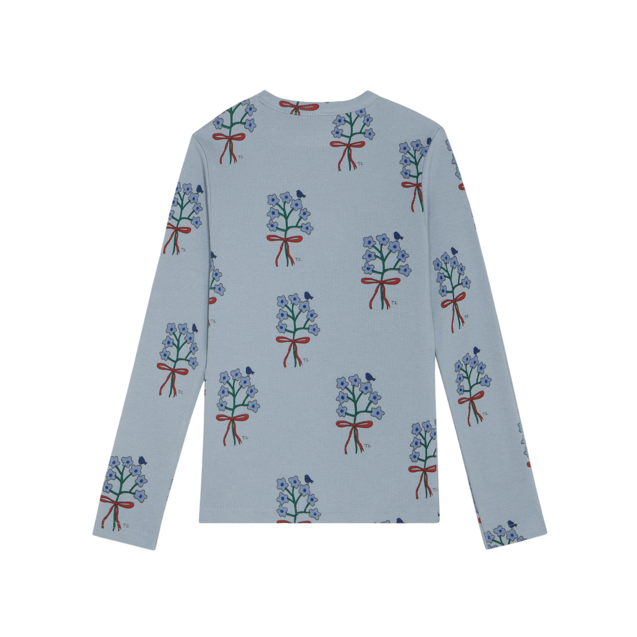 T-shirt à manches longues bleu clair