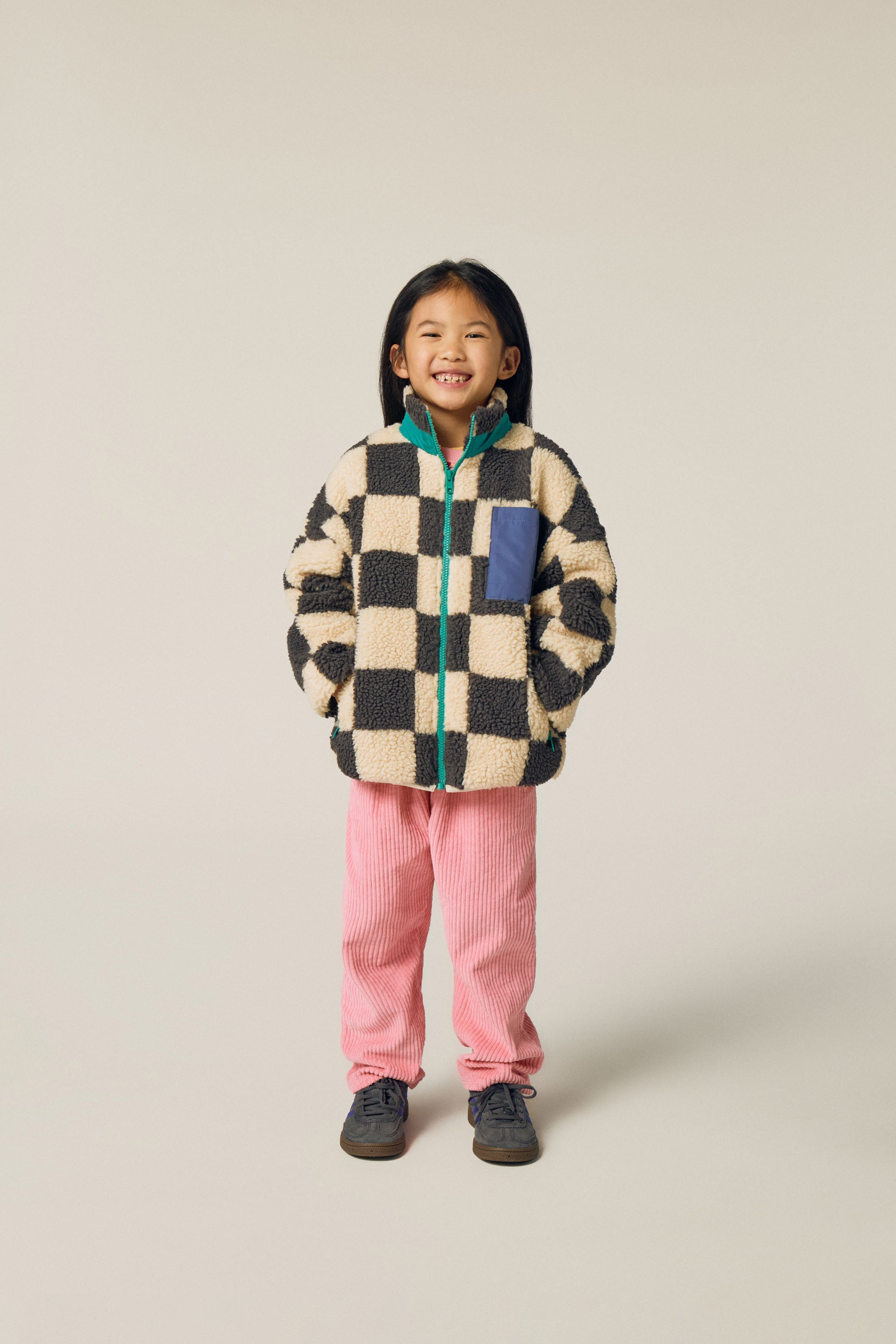 Checked Teddy Jacket