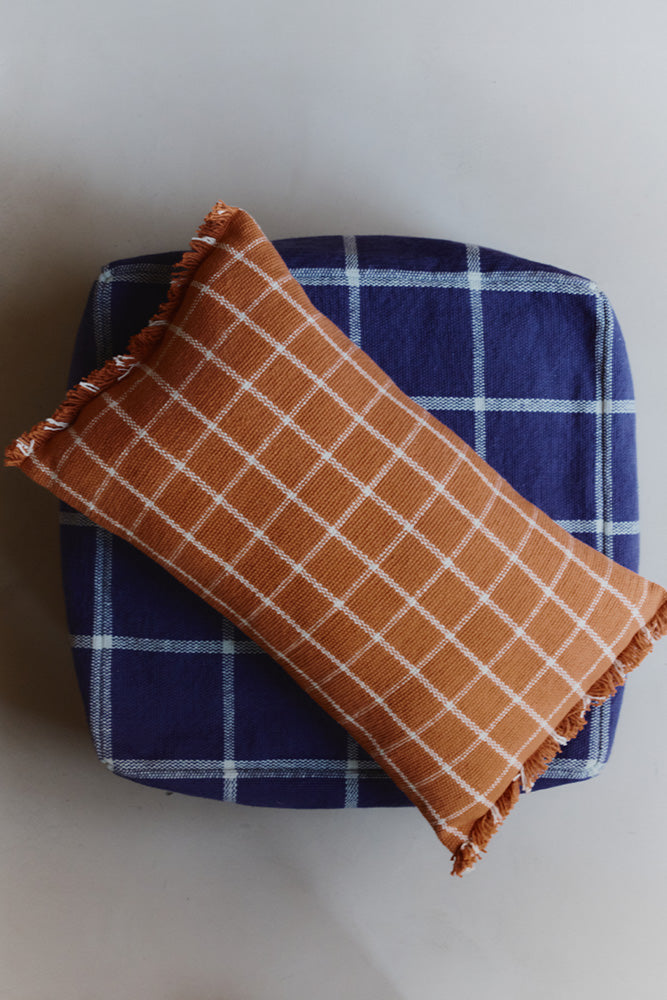 Coussin Geo Block Nature, Terrakota