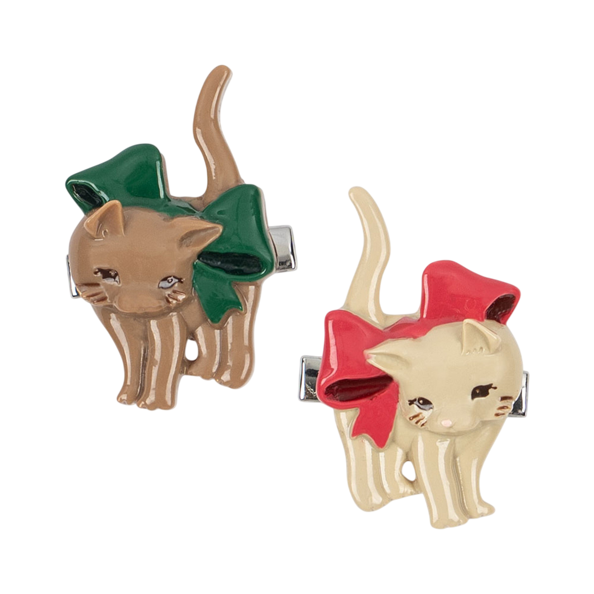 2-Pack Kitten Bow Kitty Hair Clips
