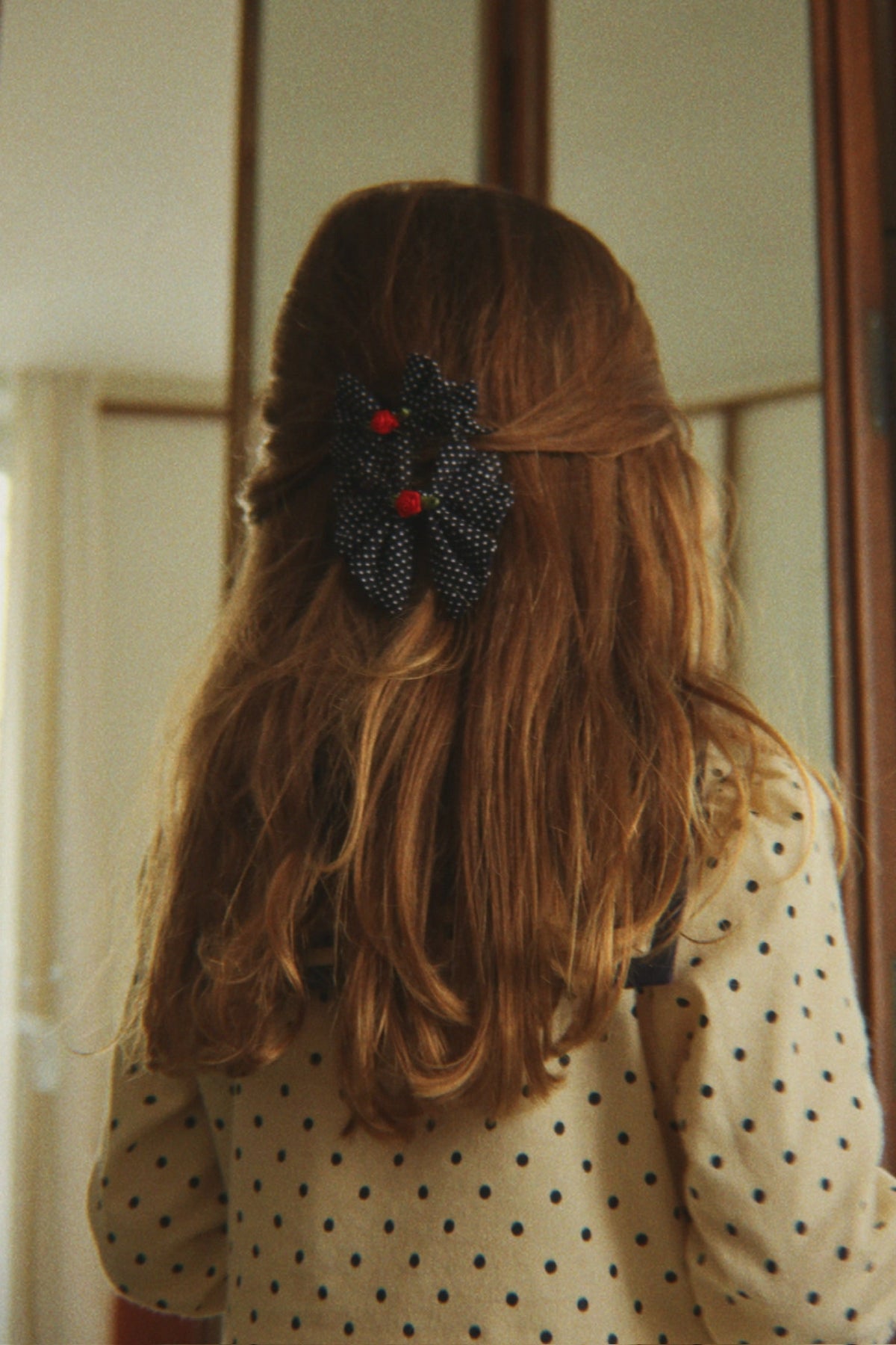 2-Pack Hair Clips: Rose Rouge, Bow, Dot, Nuit