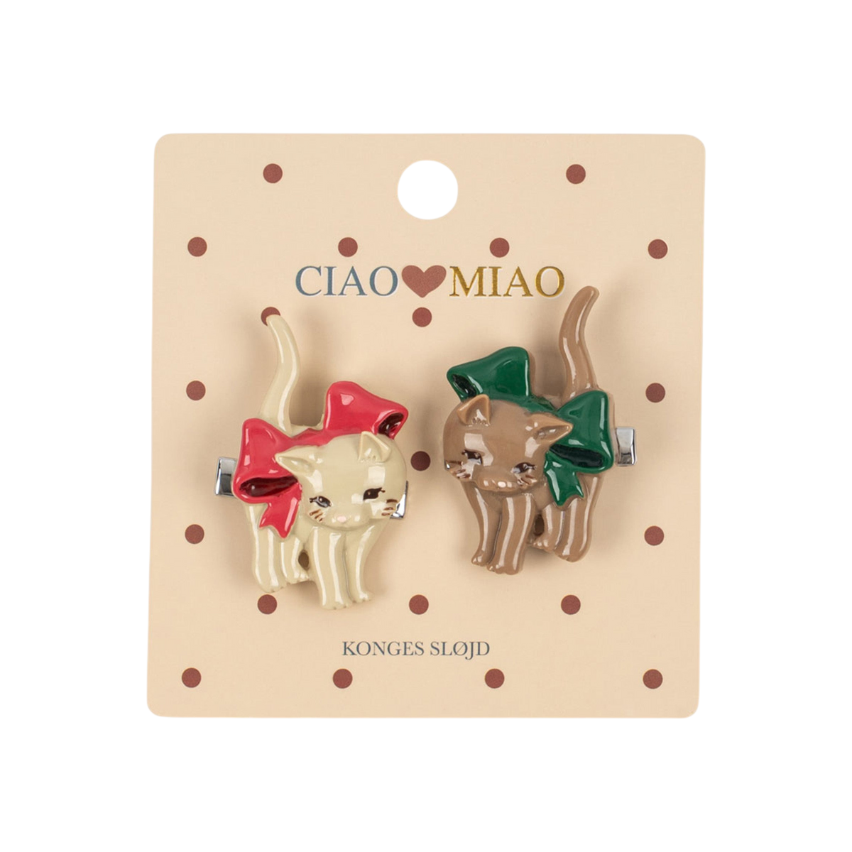 2-Pack Kitten Bow Kitty Hair Clips