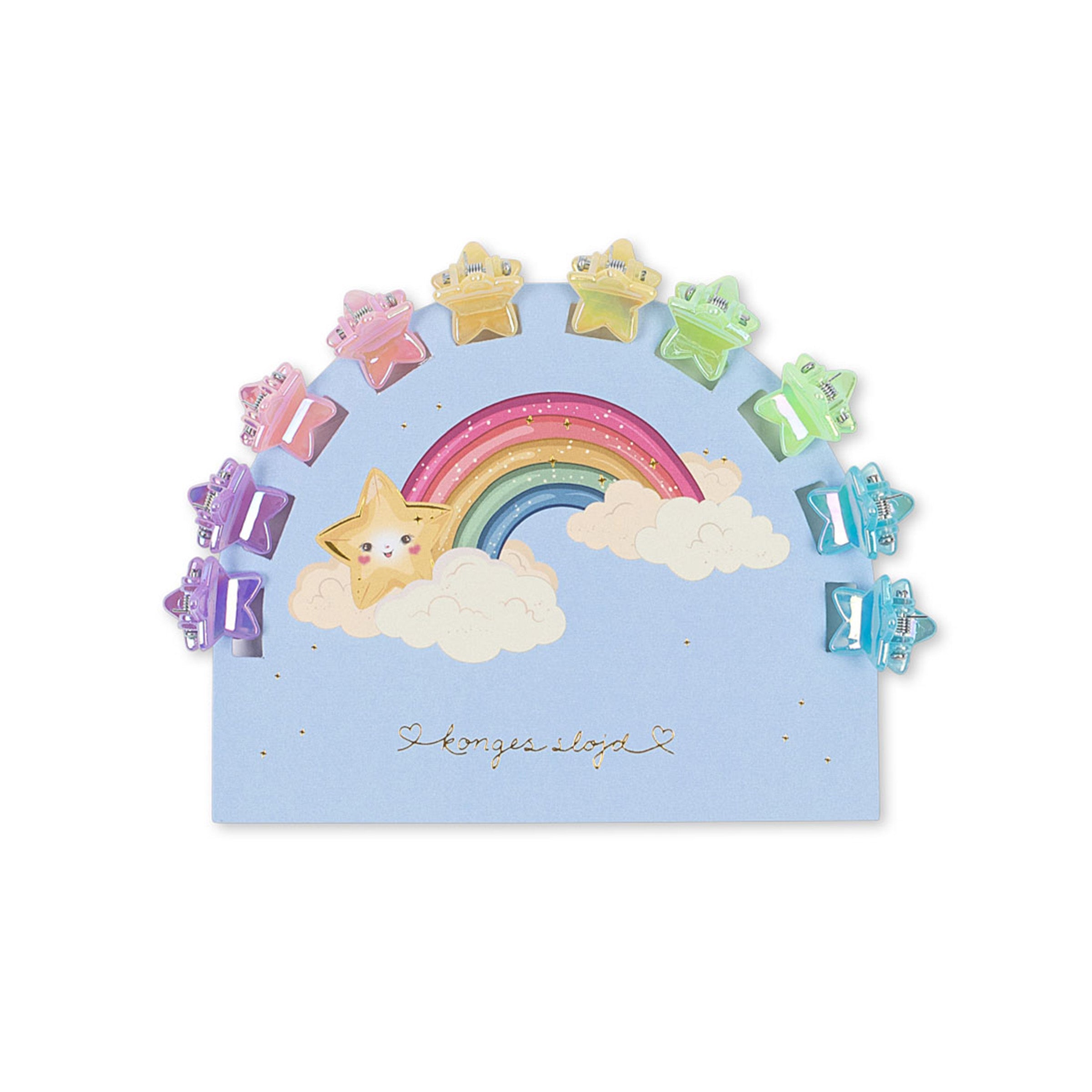 Pack of 10 Star Multi Hair Clips