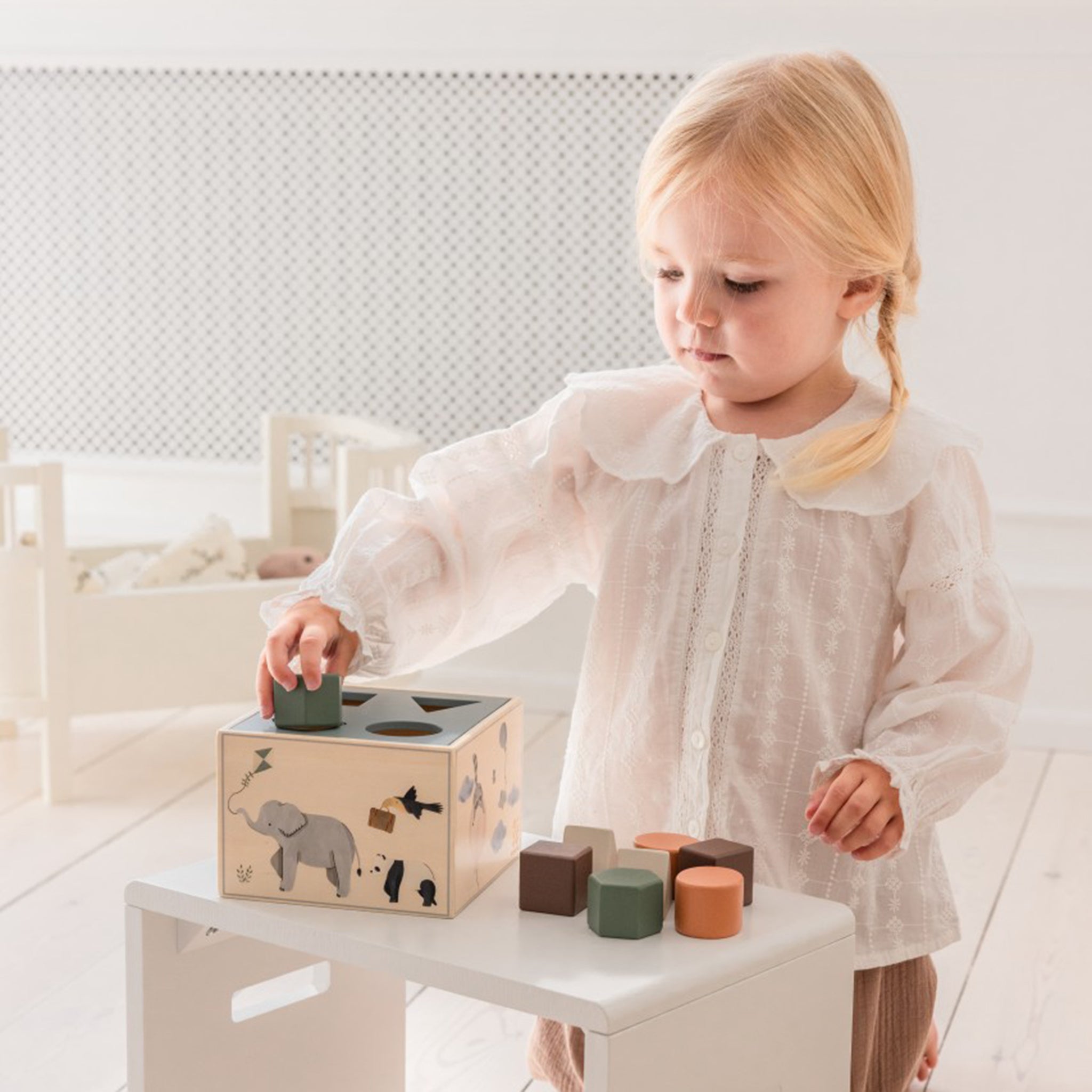 Classic White step stool