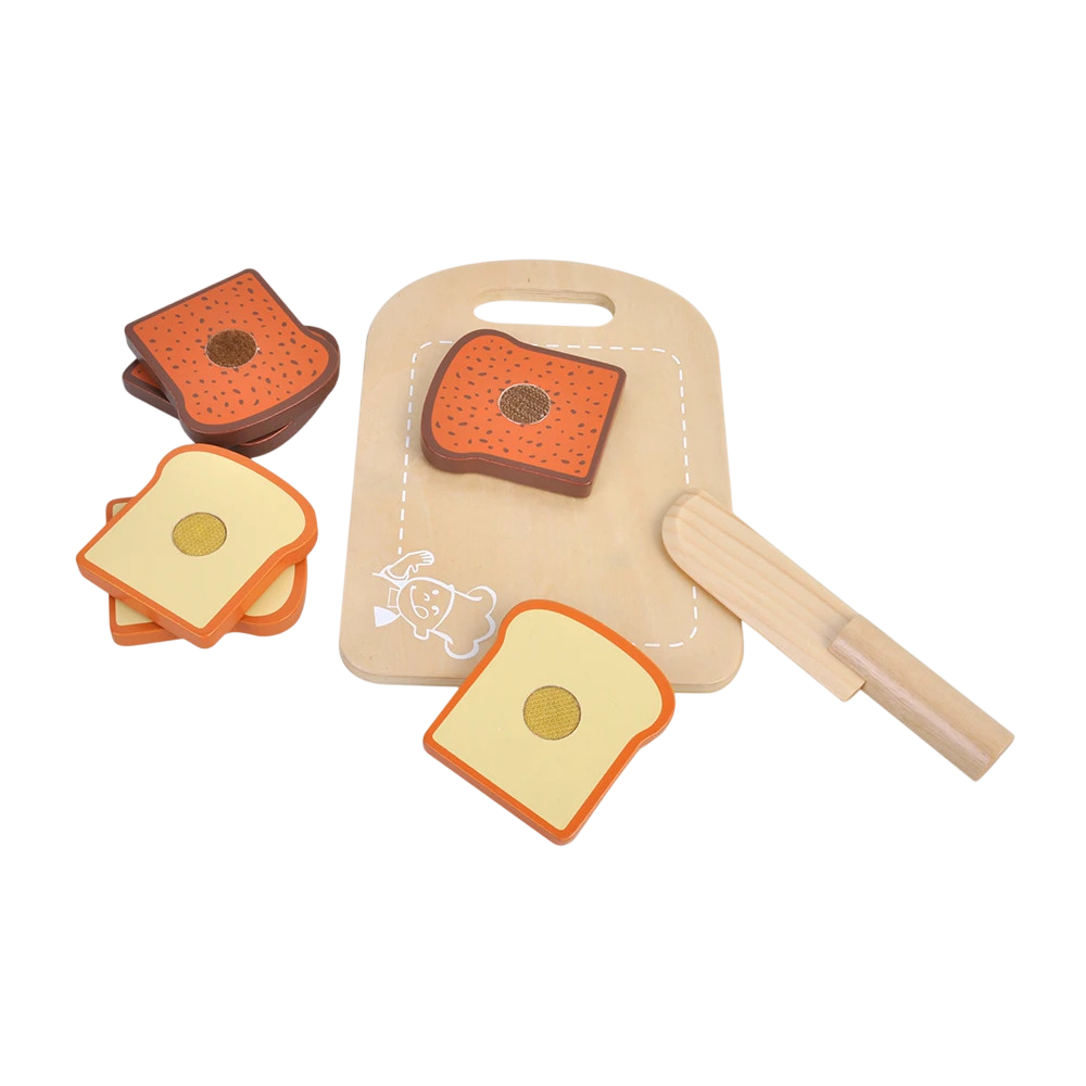 Cutting board with bread