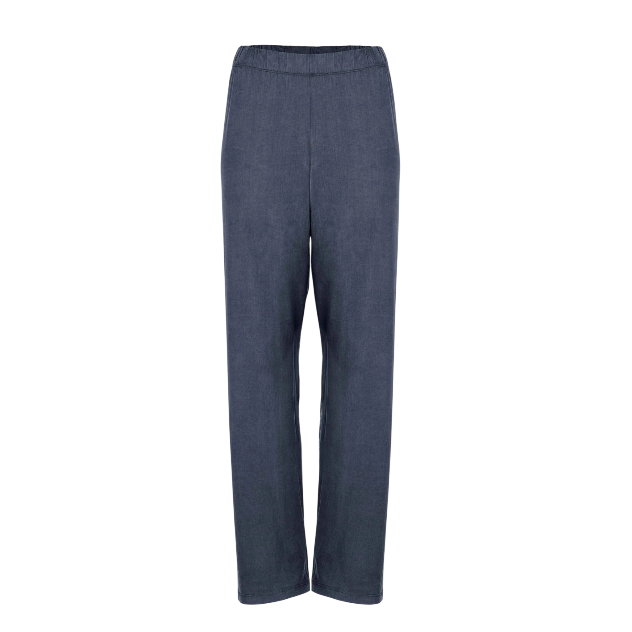 Cupro High Waist Pants midnight blue