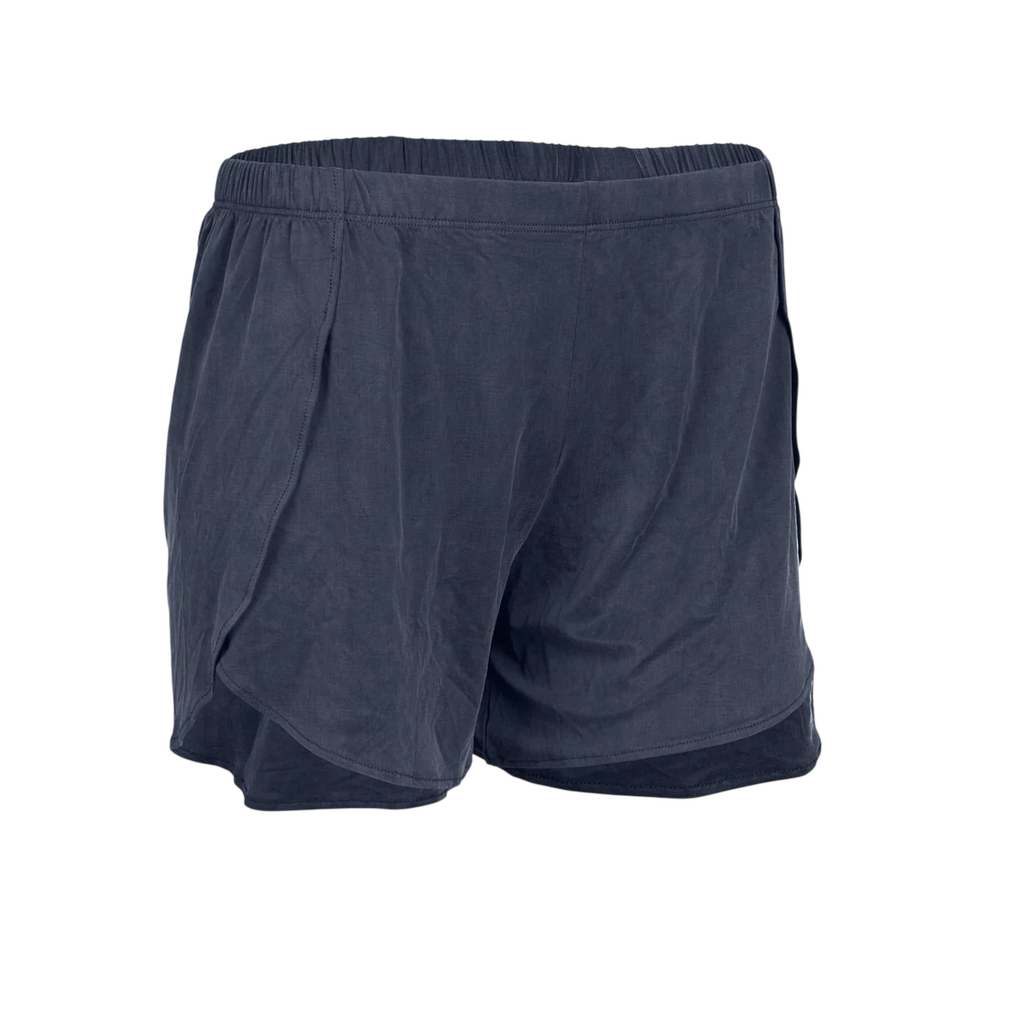 Cupro Lounge Shorts Midnight Blue