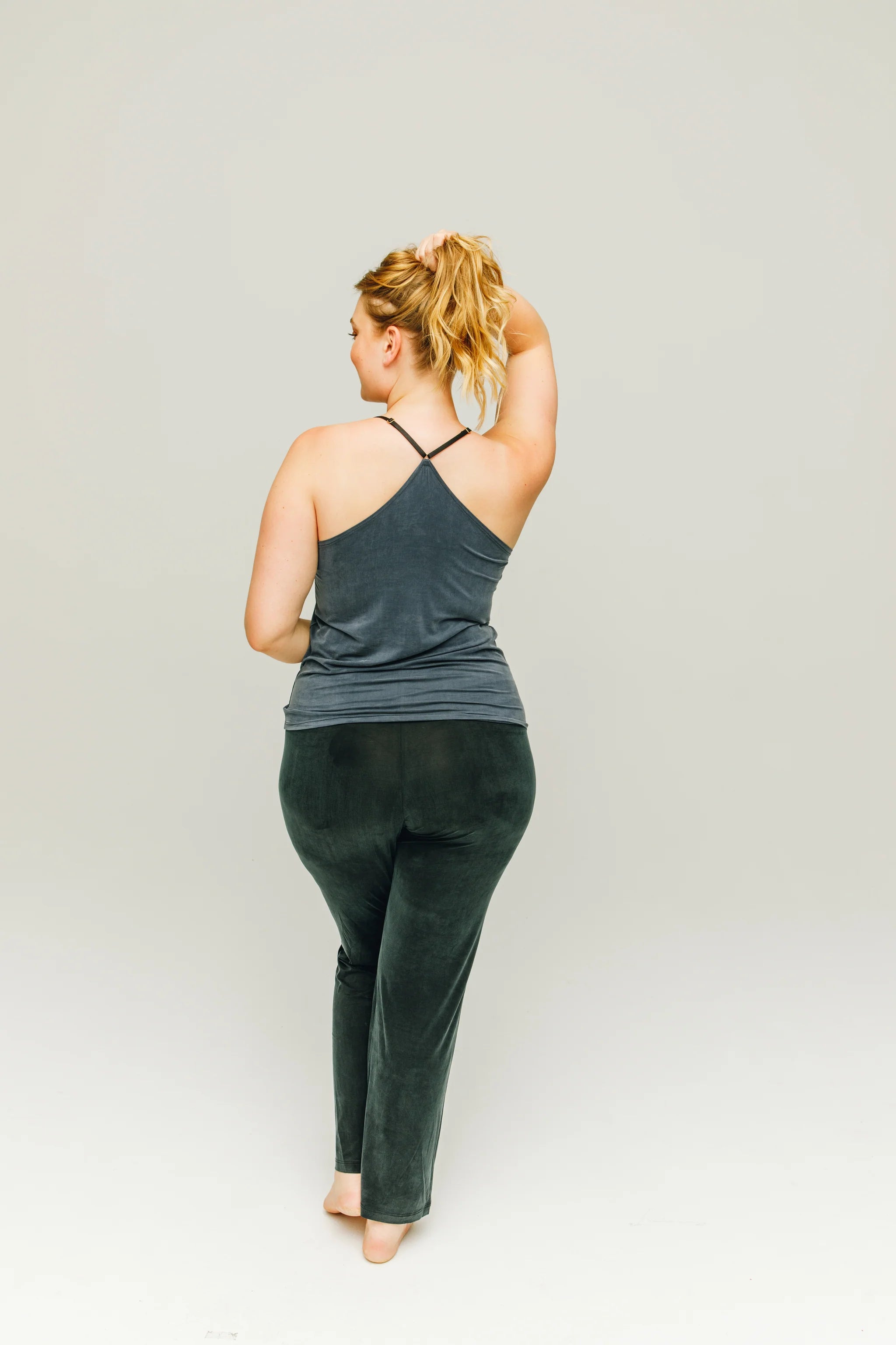 Cupro Strap Top midnight blue