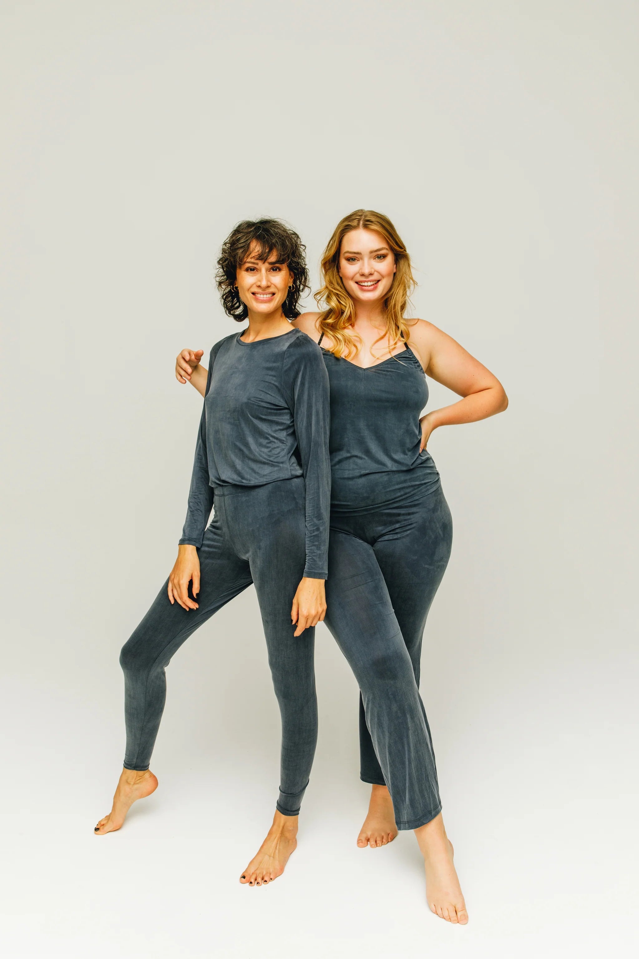 Cupro Strap Top midnight blue
