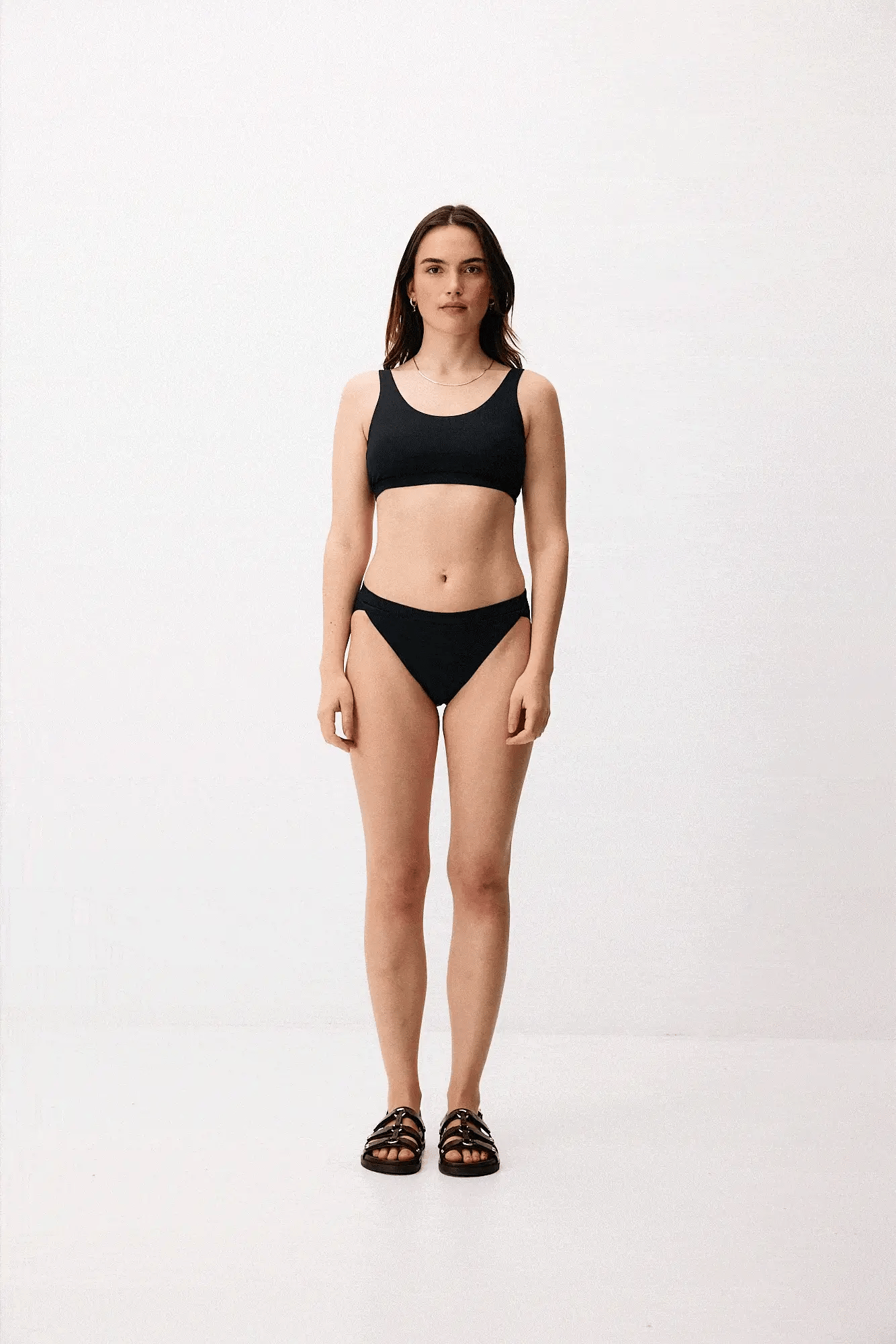 Hybrid Bikini Top Darkest Blue
