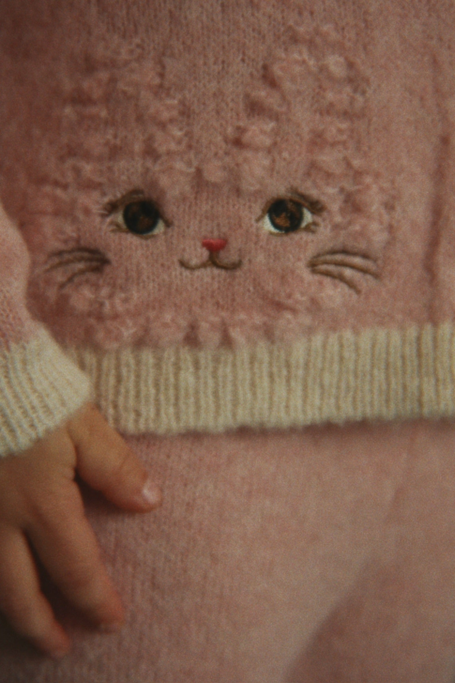 Cardigan Kitty Silver Pink