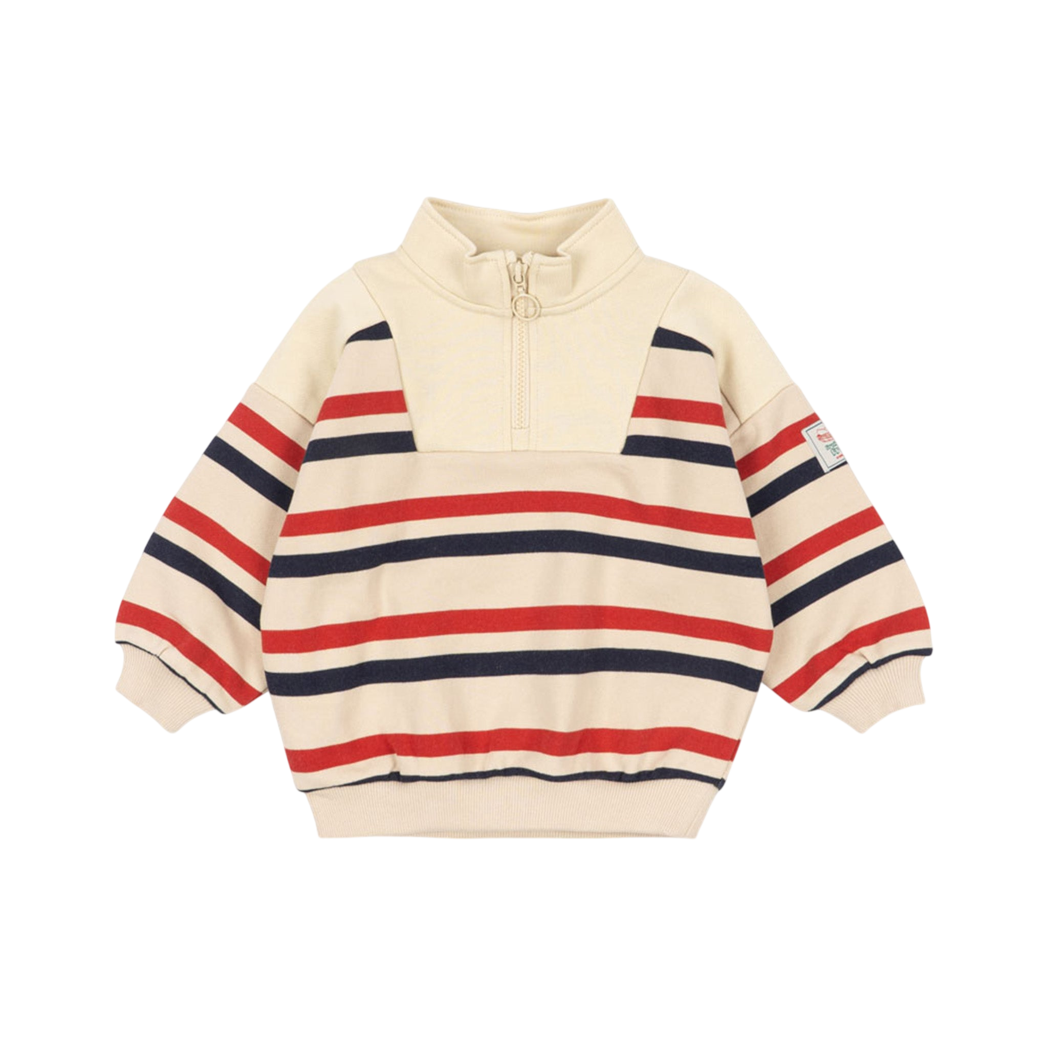 Lou Half-Zip Sweatshirt in Tangerine