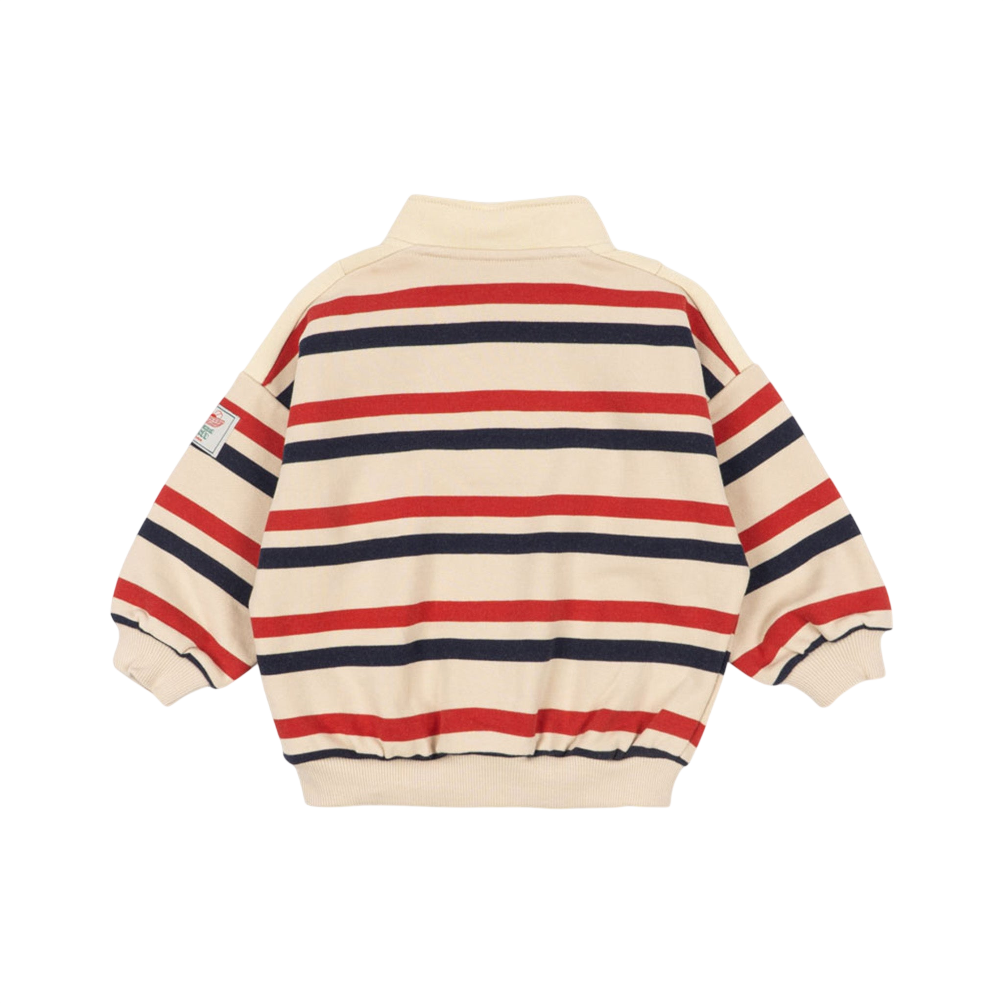 Lou Half-Zip Sweatshirt in Tangerine