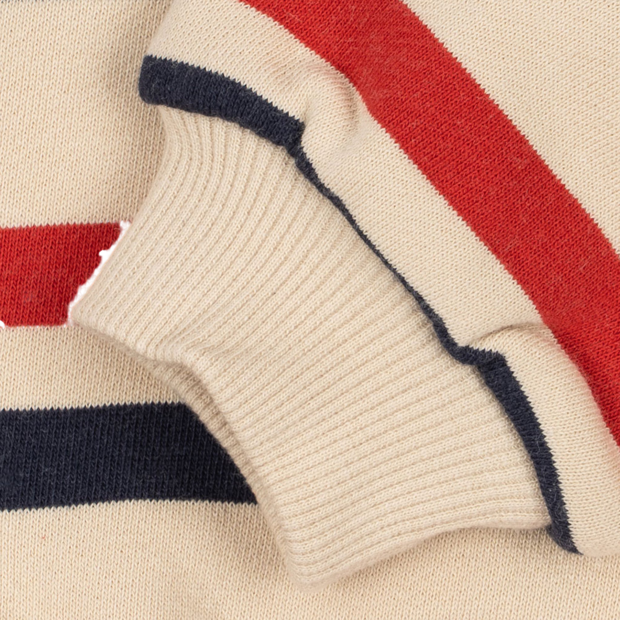 Lou Half-Zip Sweatshirt in Tangerine