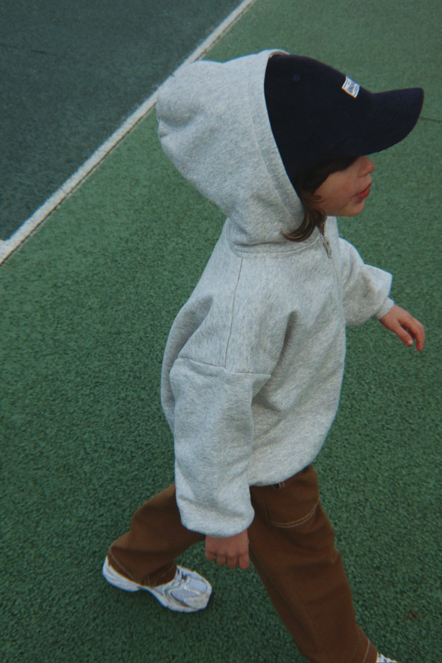 Kapuzensweatjacke Lou Grey Melange