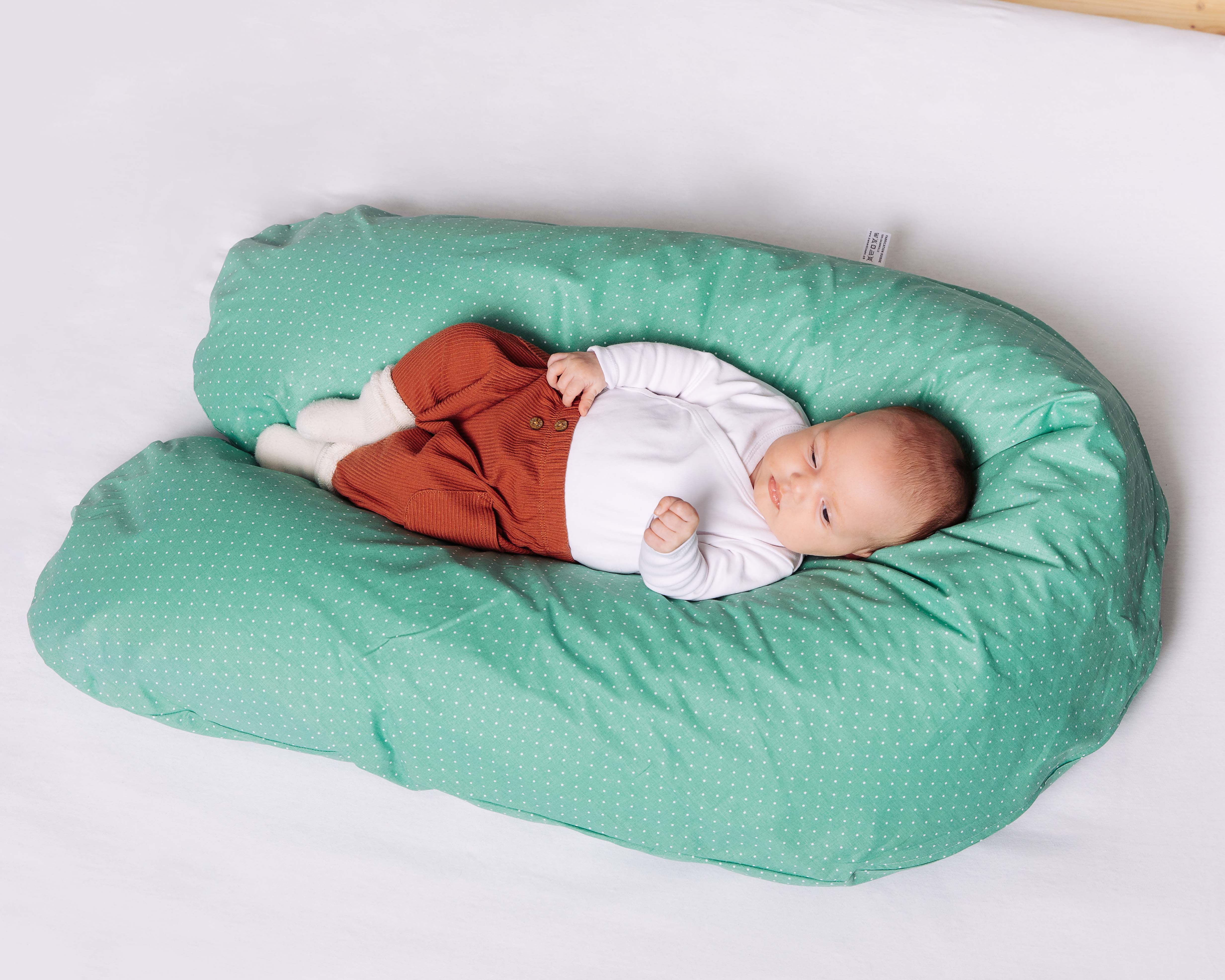 Cover for baby positioning cushion light green