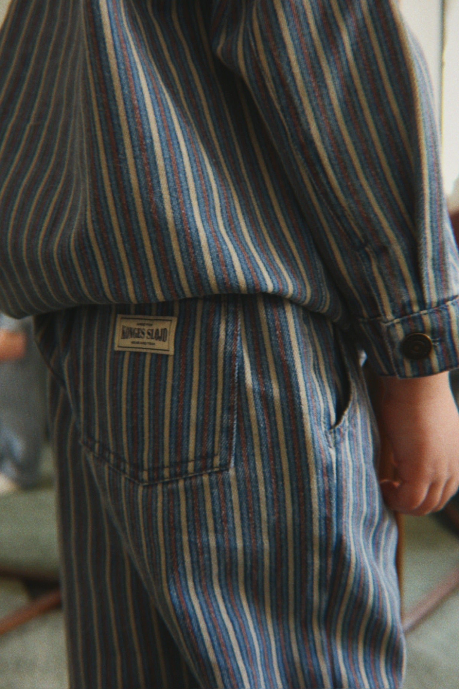 Pantalon Magot Tricolore Bleu