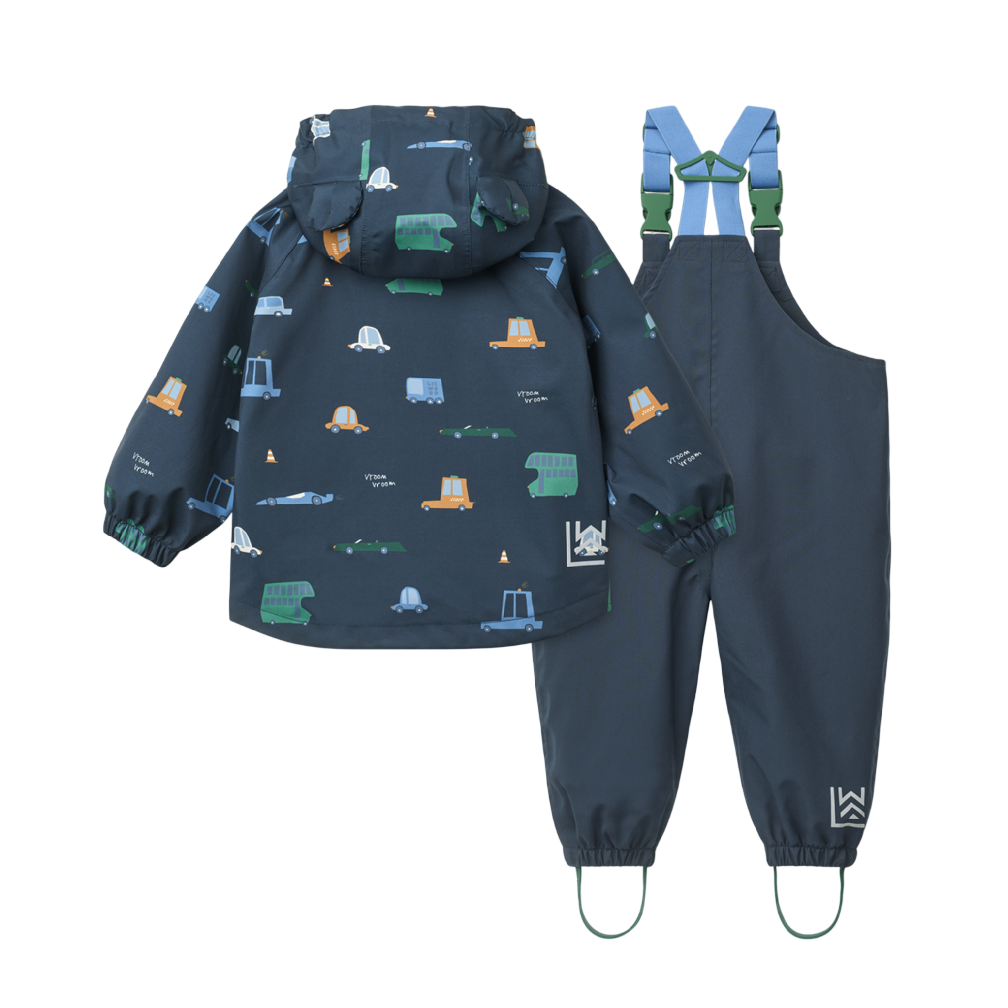 Manu Rainwear Set Cars Classic navy