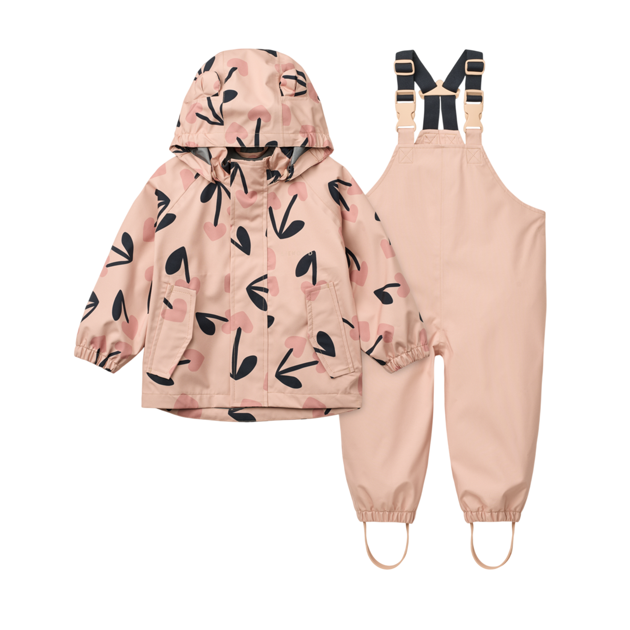 Manu Rainwear Set mega cherry heart Rosey mix